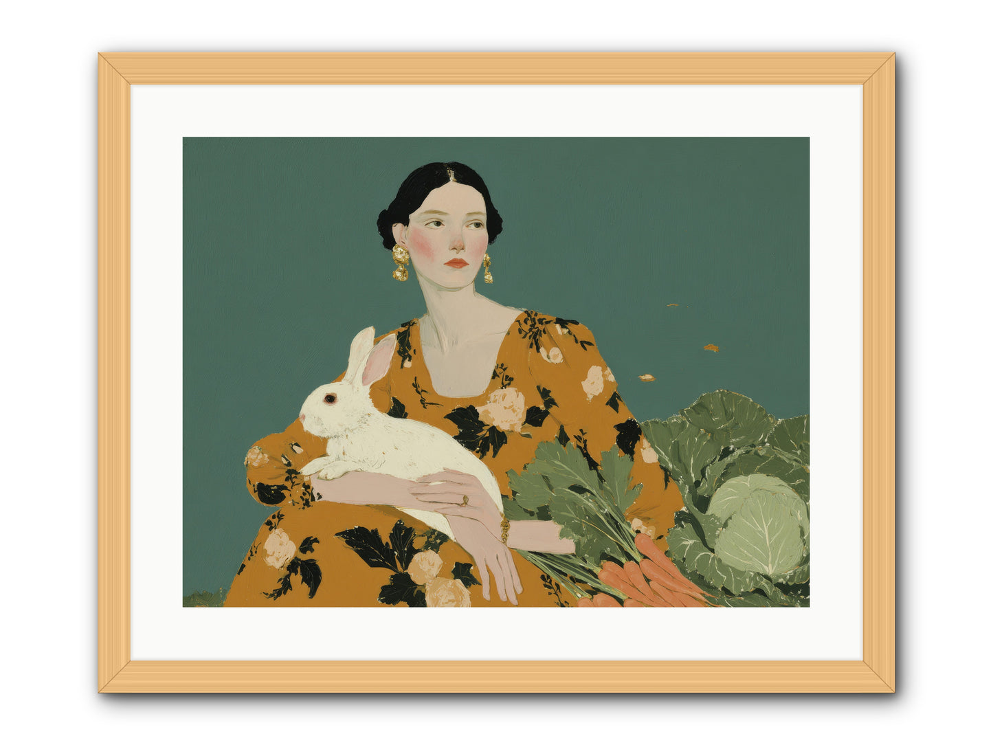Sunlit Pause -- Framed Print - Natural 24x18