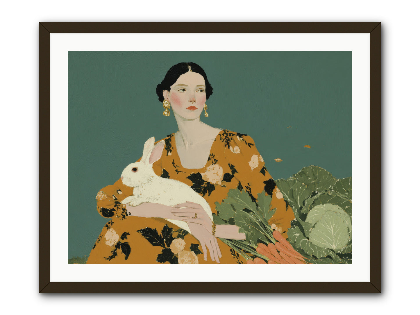 Sunlit Pause -- Framed Print - Black 32x24