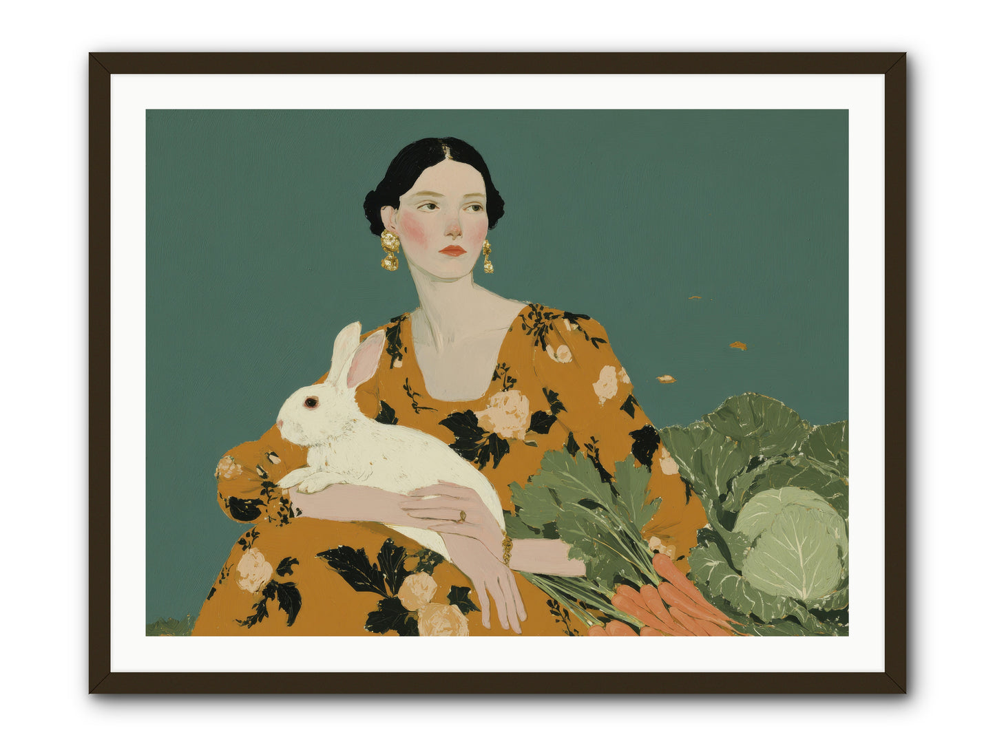 Sunlit Pause -- Framed Print - Black 40x30