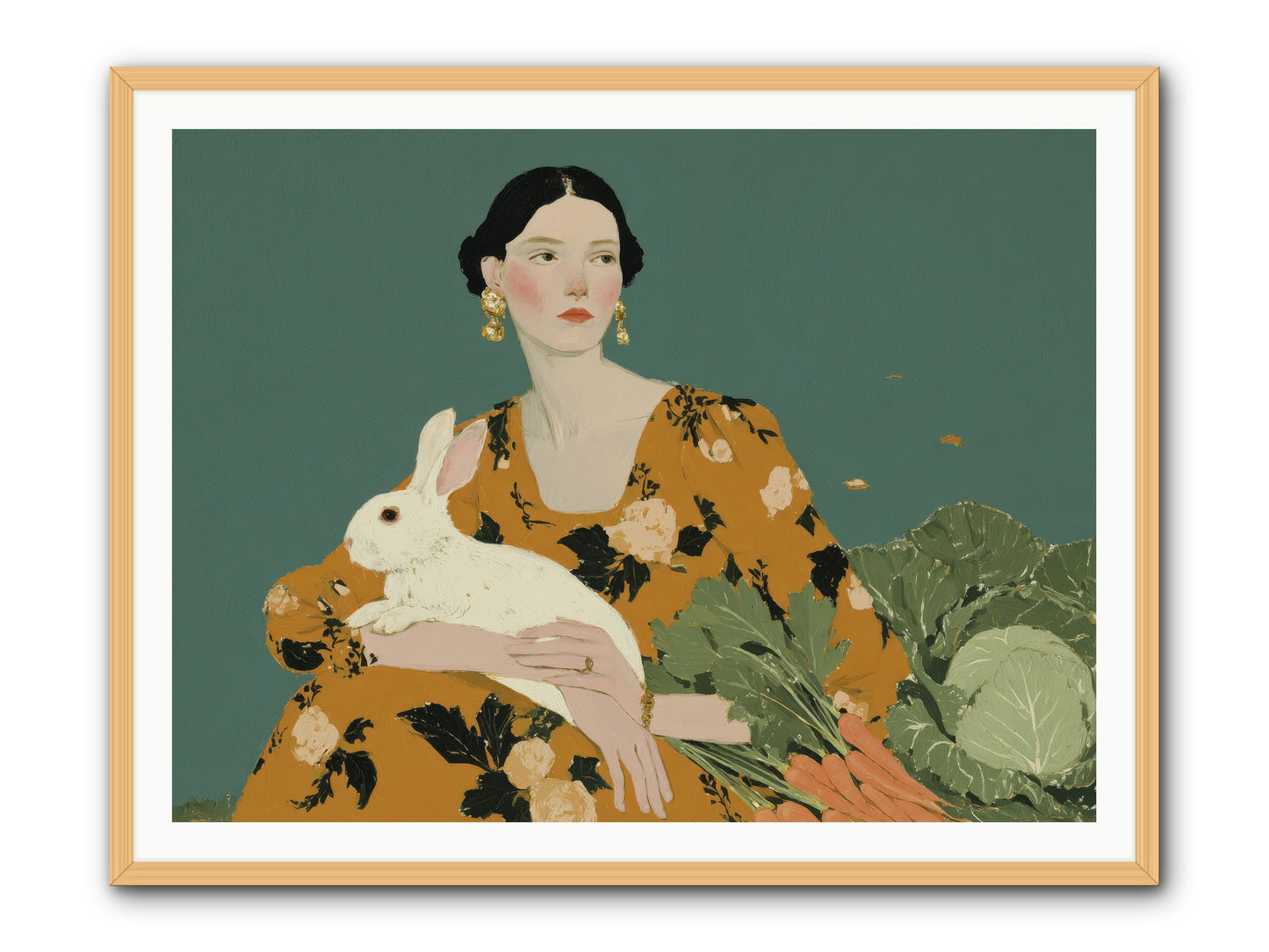 Sunlit Pause -- Framed Print - Natural 48x36