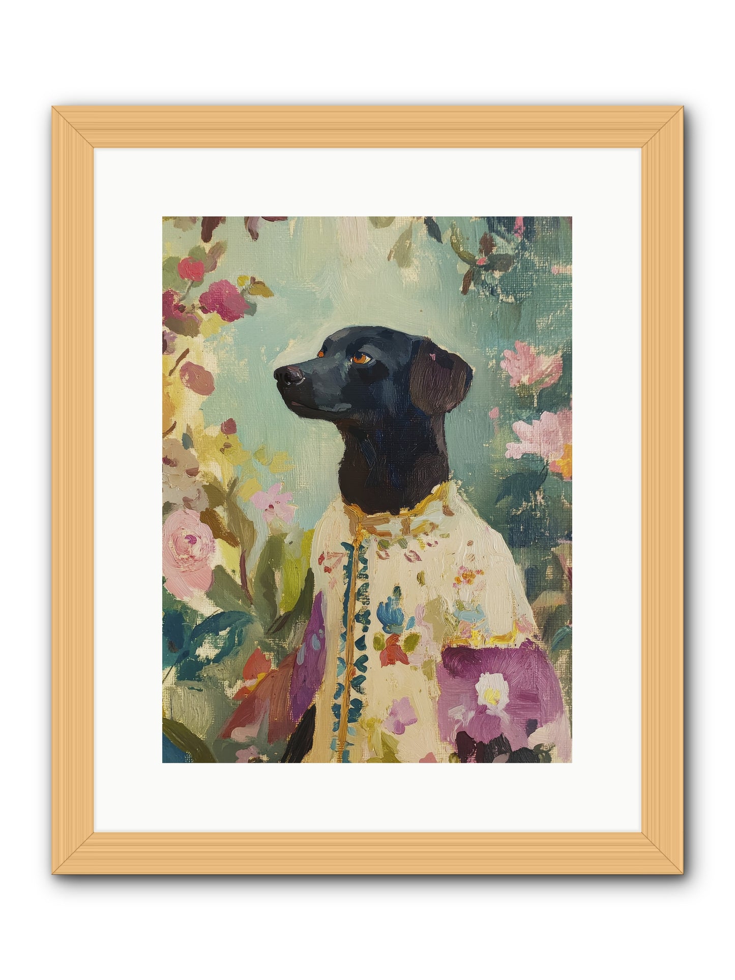 Sunny Mae -- Framed Print - Natural 12x16