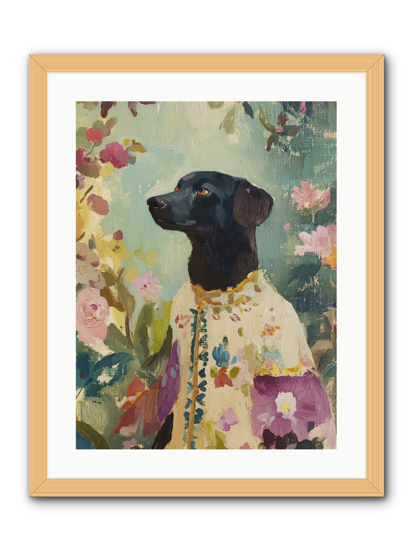 Sunny Mae -- Framed Print - Natural 18x24