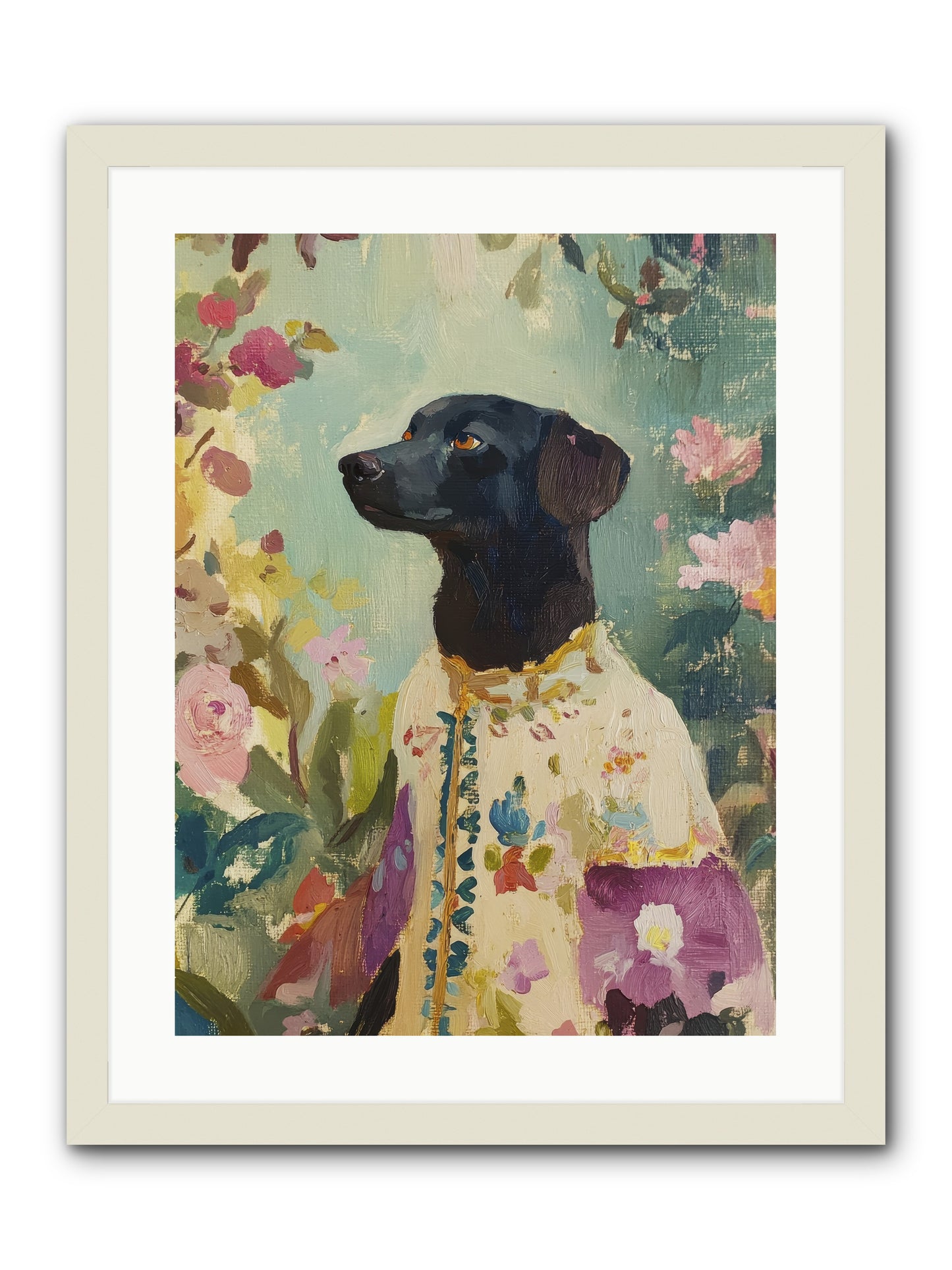 Sunny Mae -- Framed Print - White 18x24