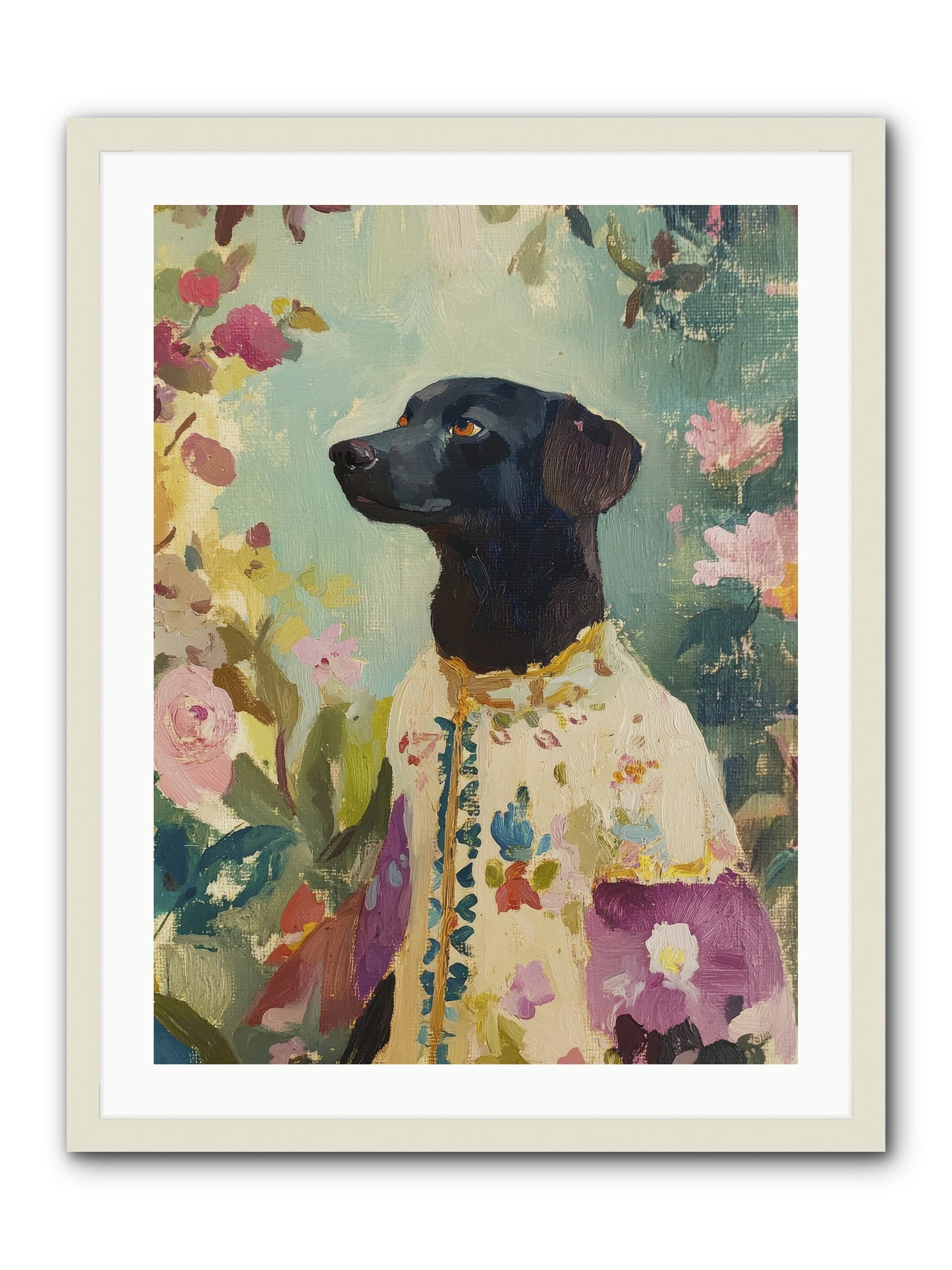 Sunny Mae -- Framed Print - White 24x32
