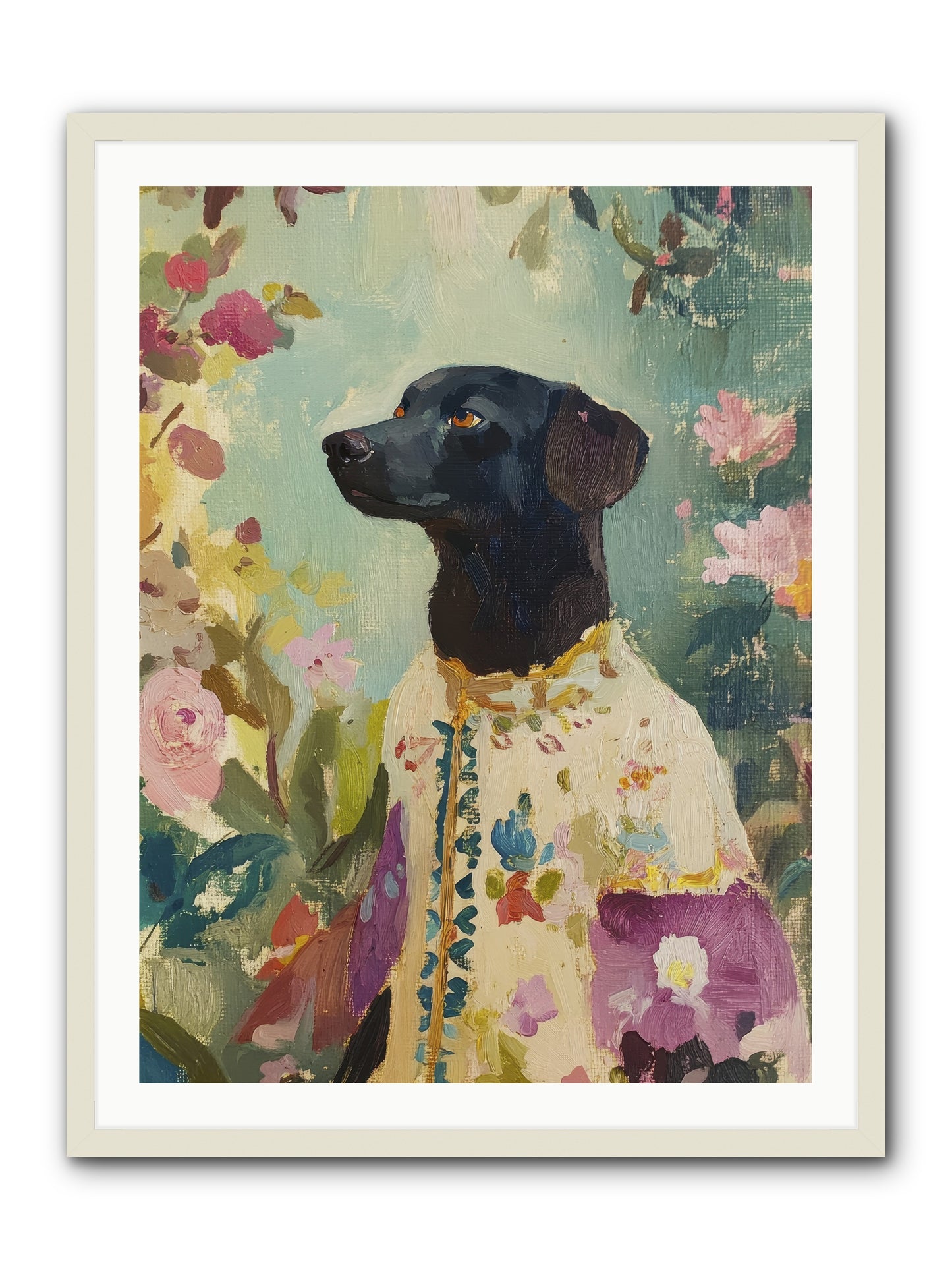 Sunny Mae -- Framed Print - White 30x40