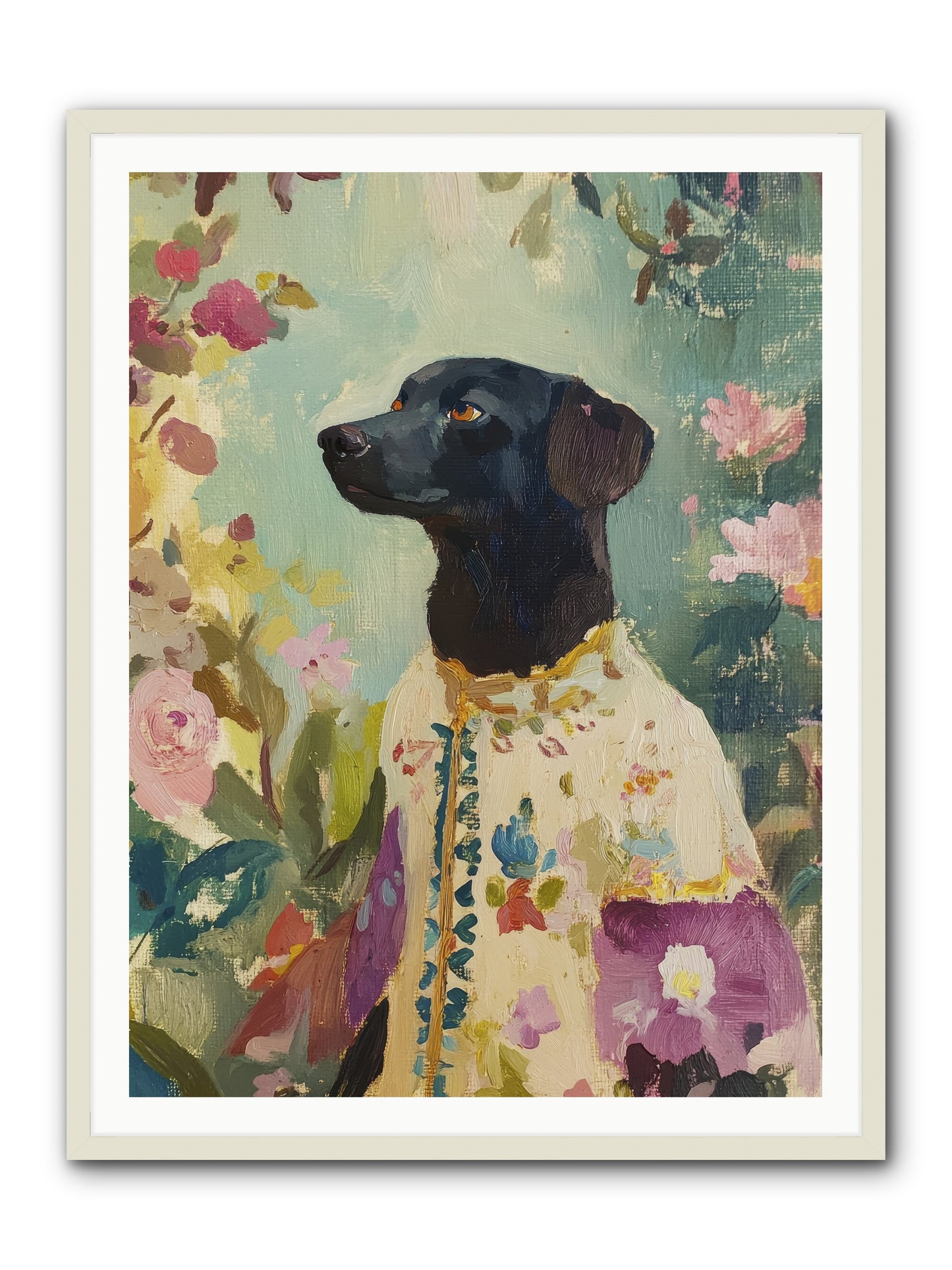 Sunny Mae -- Framed Print - White 36x48