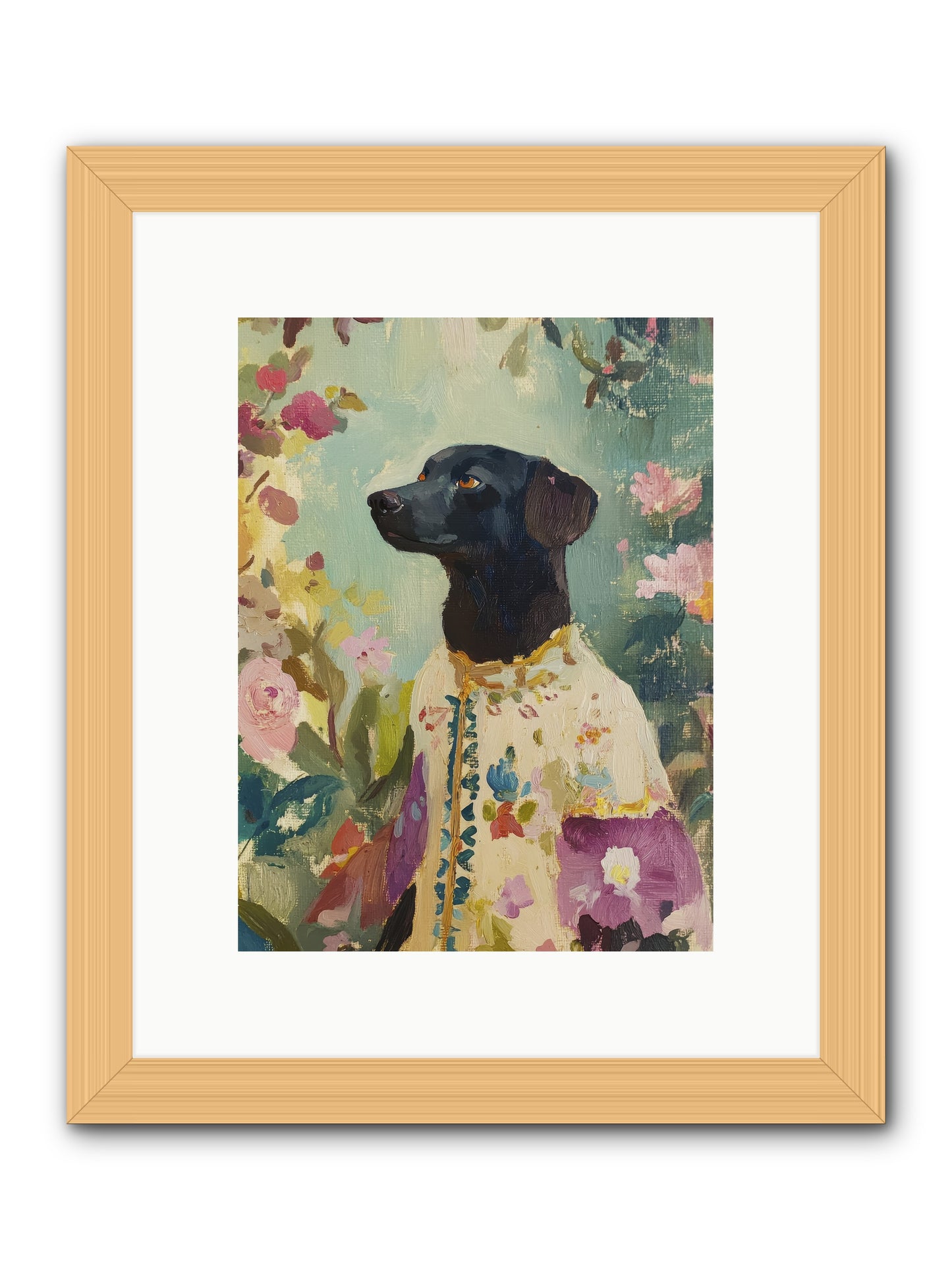 Sunny Mae -- Framed Print - Natural 9x12