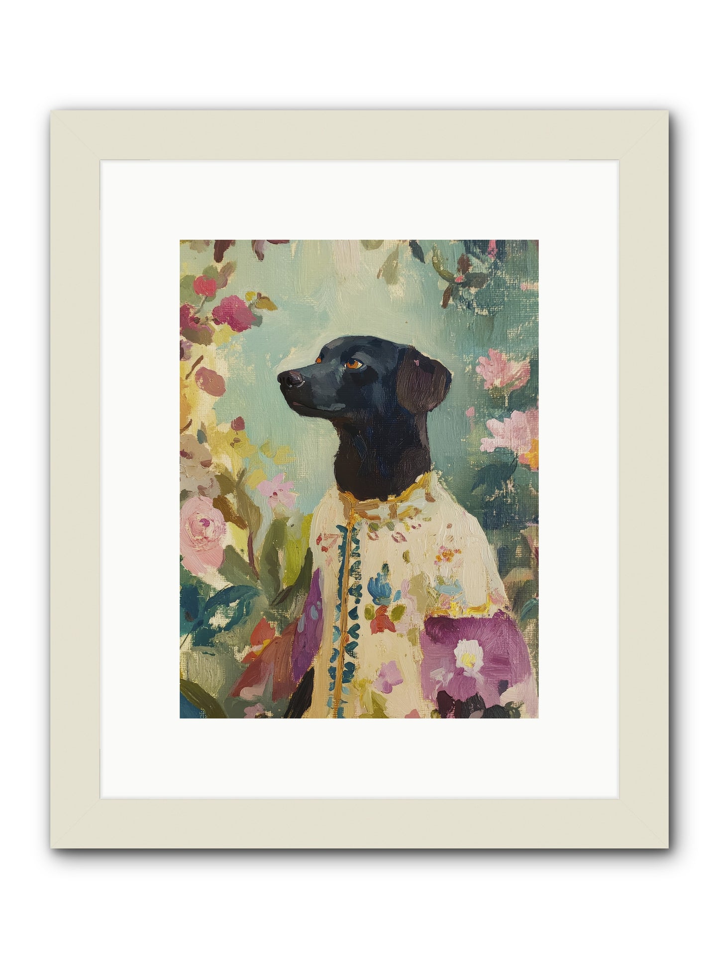 Sunny Mae -- Framed Print - White 9x12