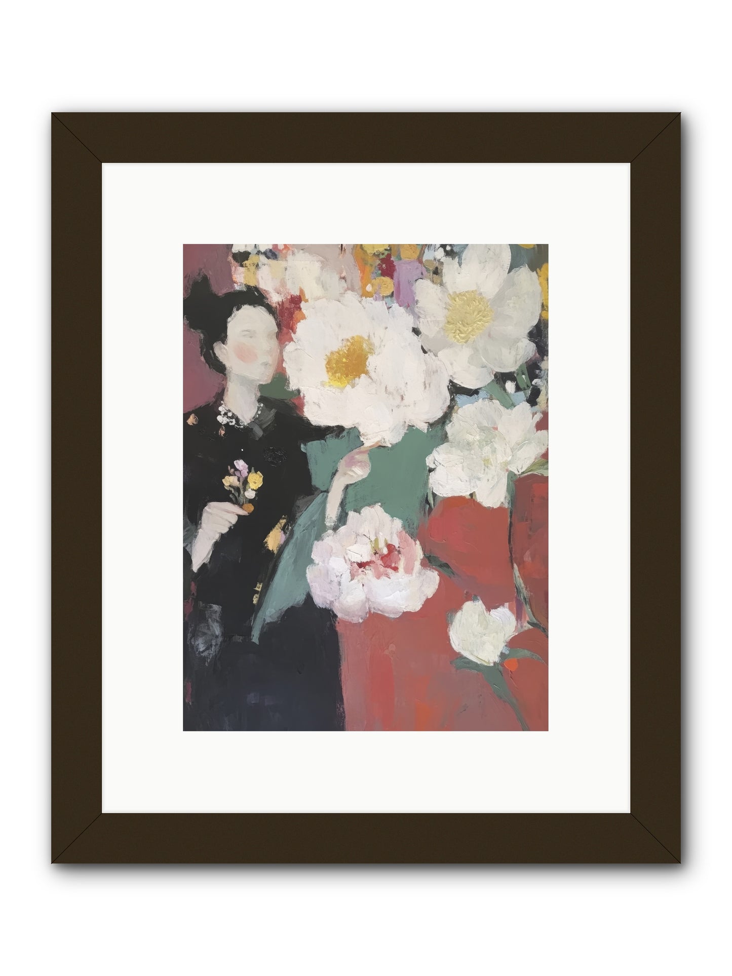 Sunrise Stroll -- Framed Print - Black 9x12