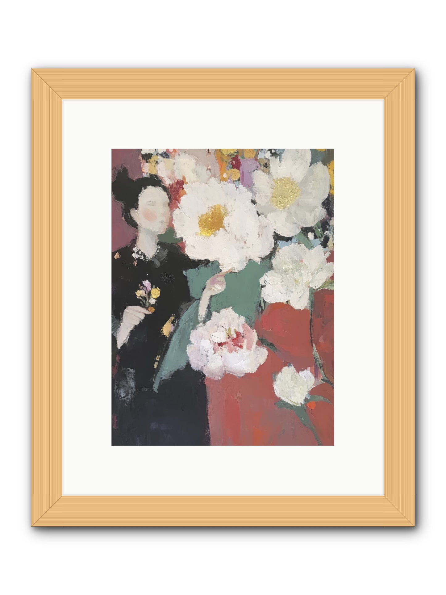 Sunrise Stroll -- Framed Print - Natural 9x12