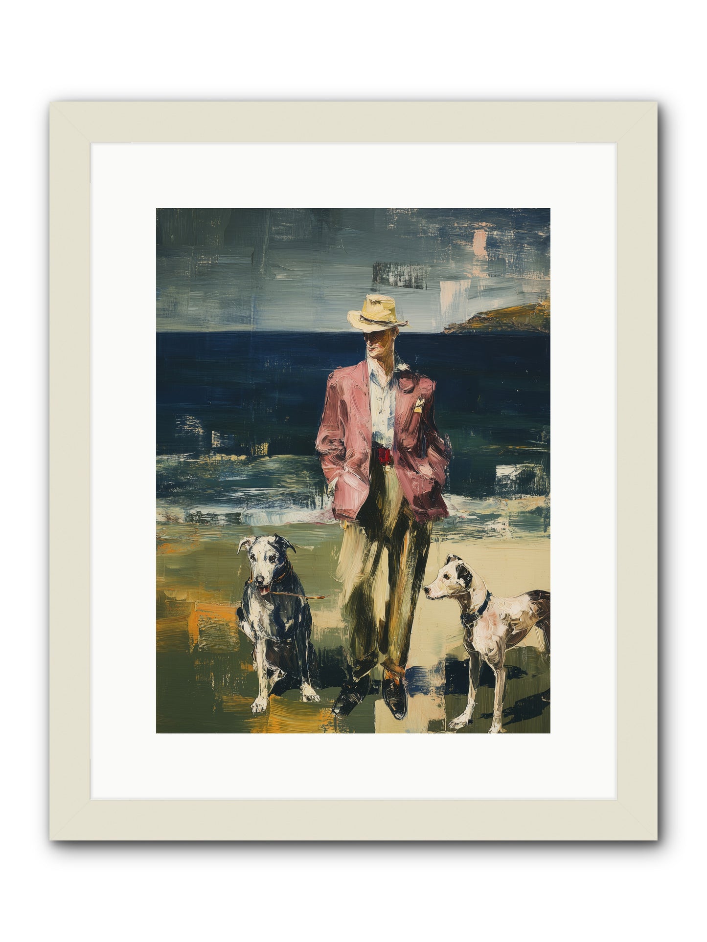 Sunset Captured -- Framed Print - White 12x16