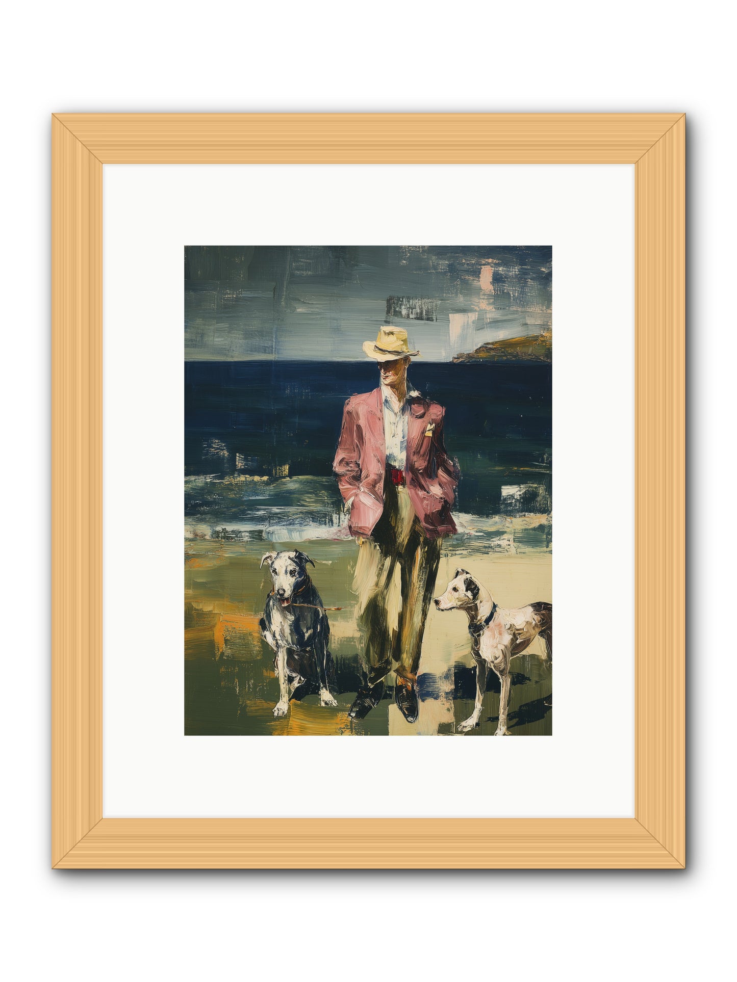 Sunset Captured -- Framed Print - Natural 9x12