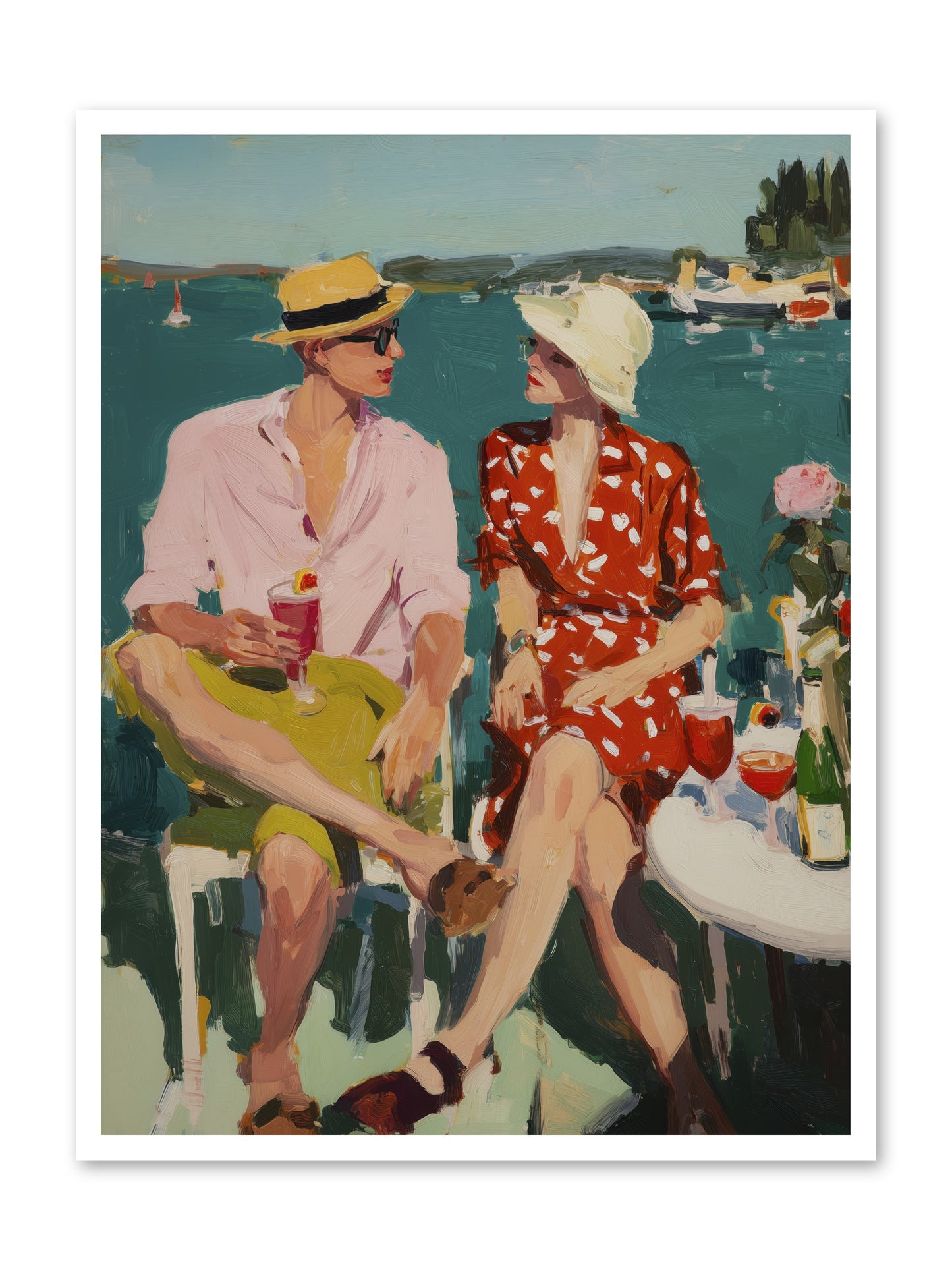 Sunset Cheers -- Loose Canvas Print 30x40