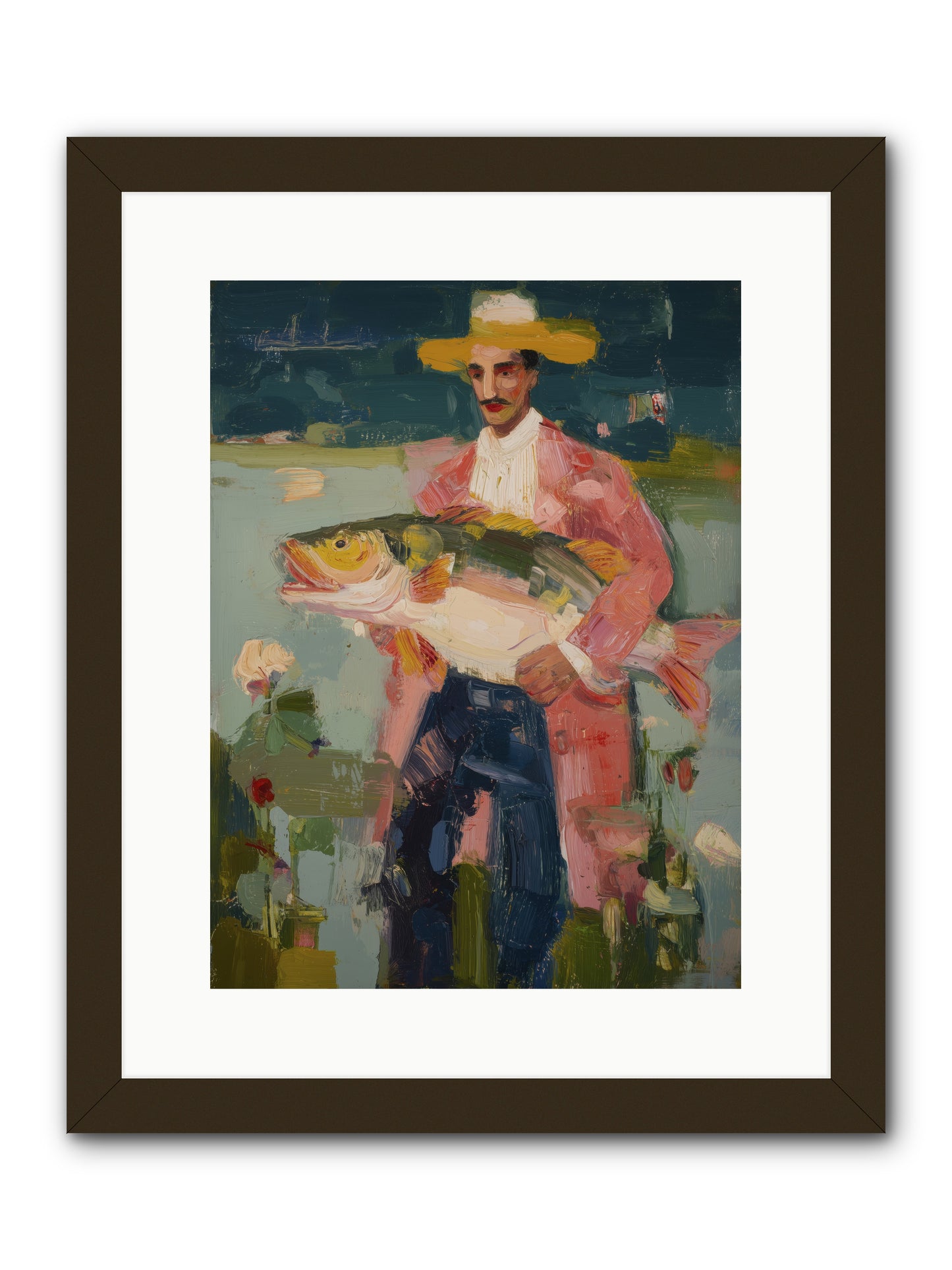 Sunset Feast -- Framed Print - Black 12x16