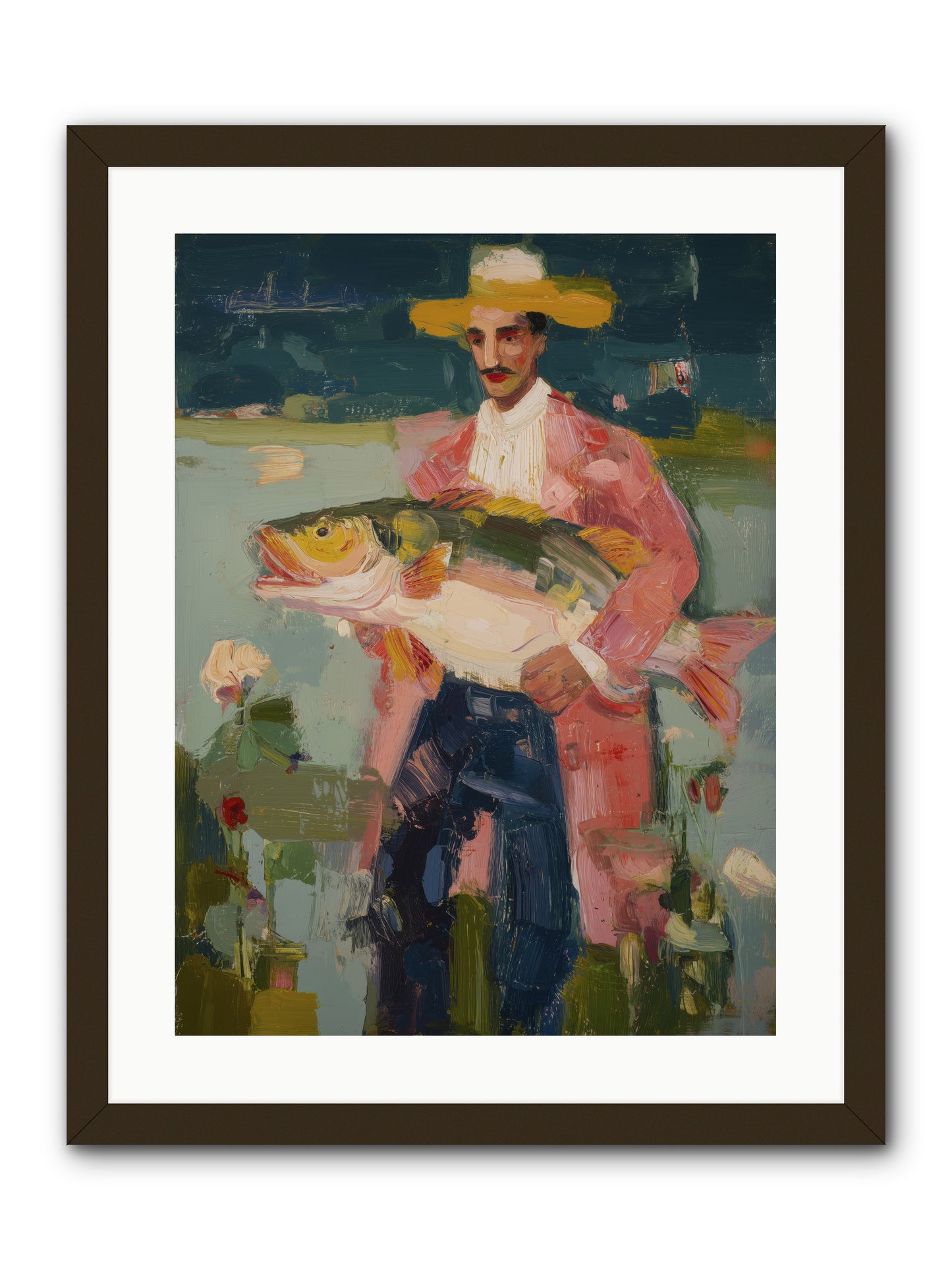 Sunset Feast -- Framed Print - Black 18x24
