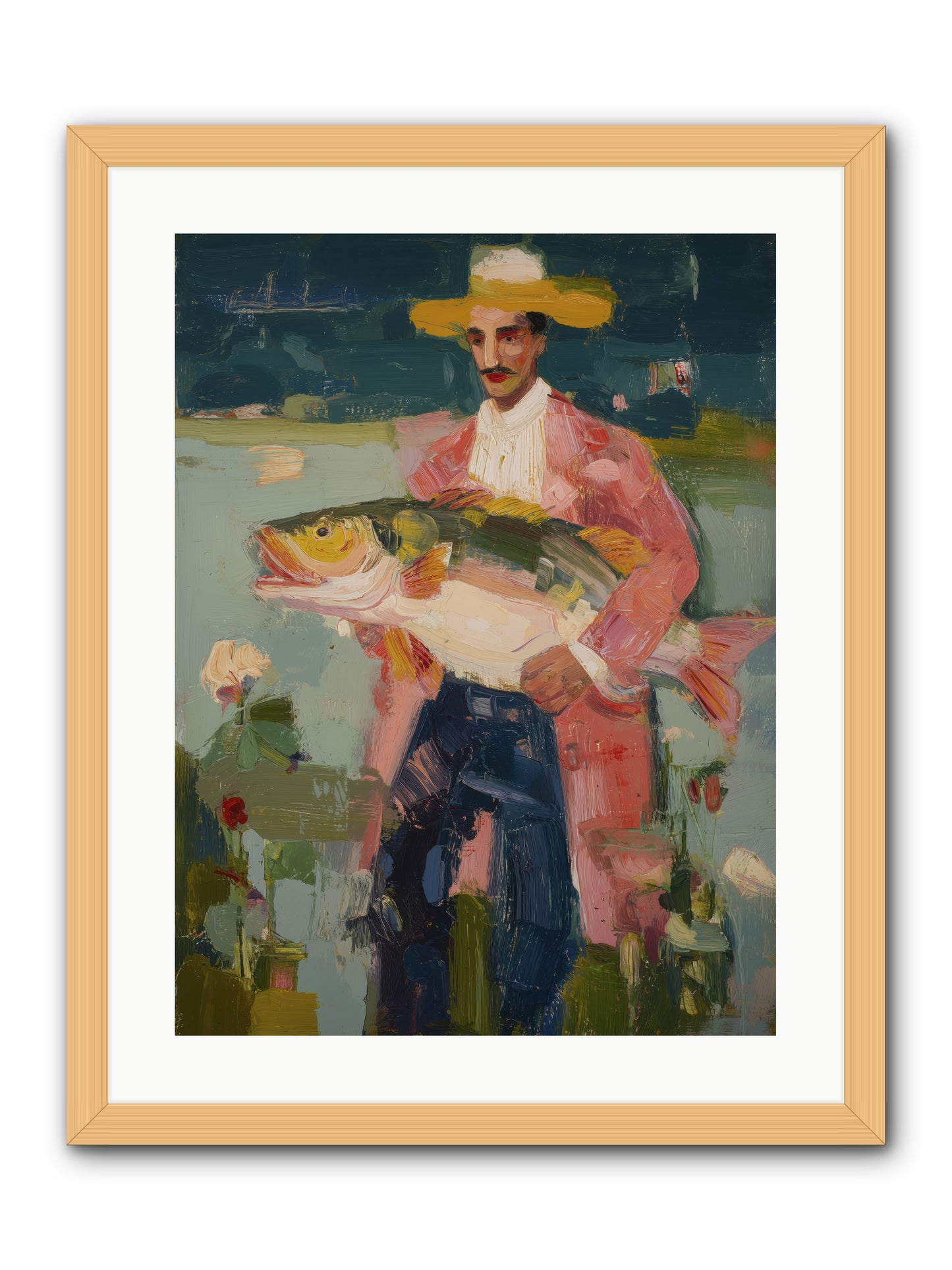 Sunset Feast -- Framed Print - Natural 18x24