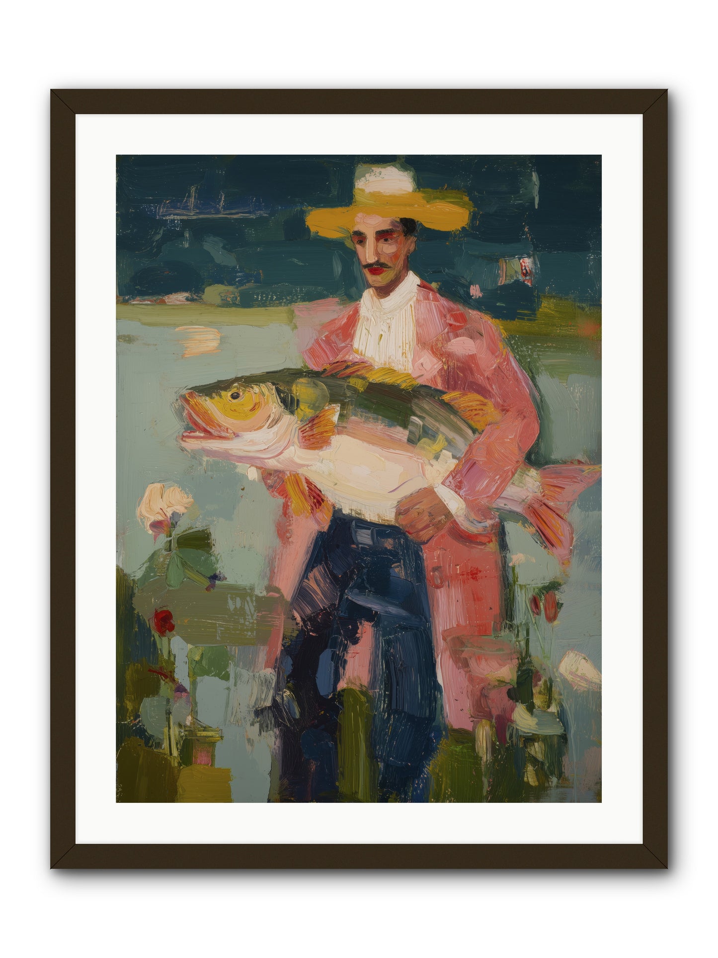 Sunset Feast -- Framed Print - Black 24x32