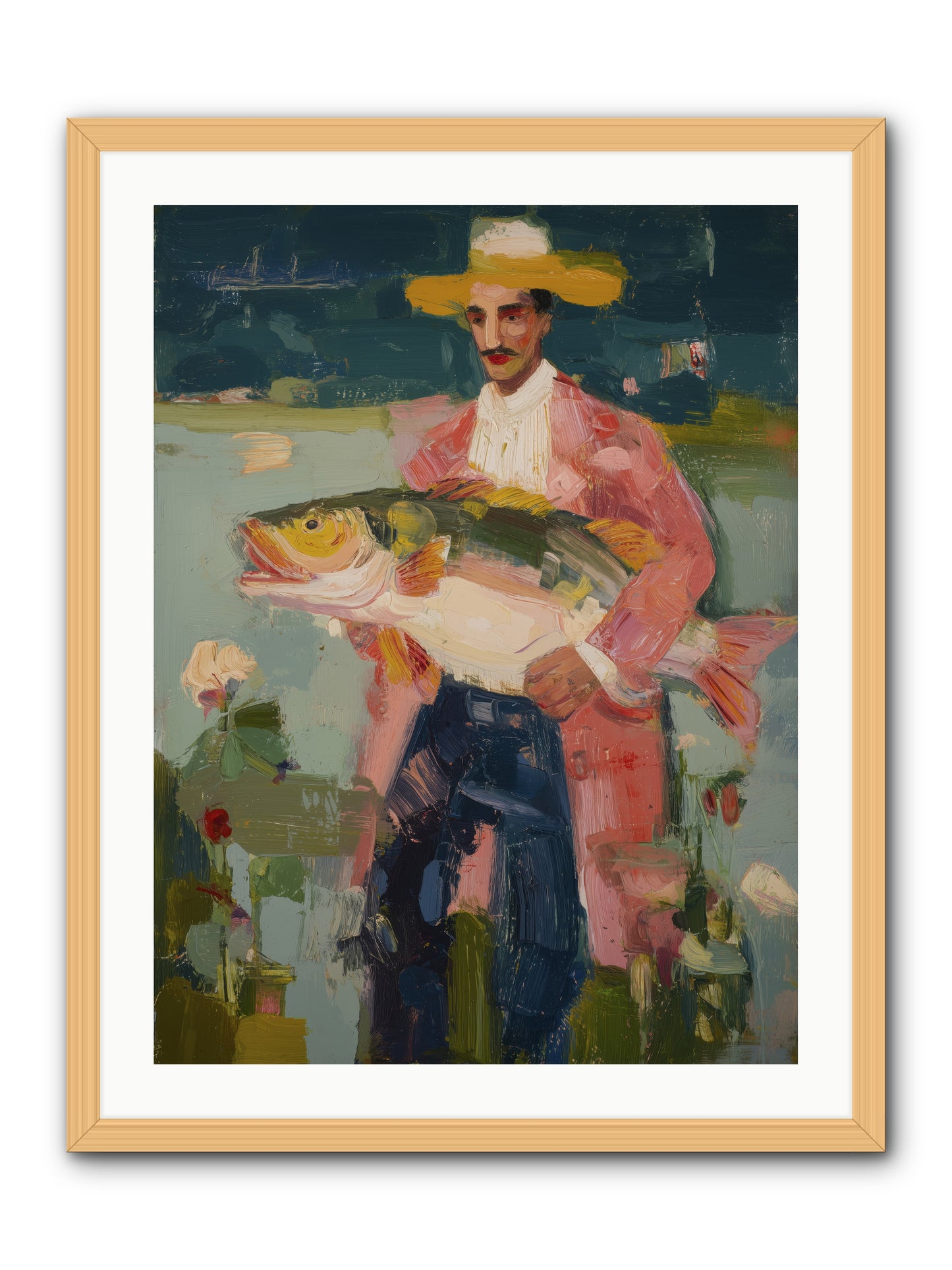 Sunset Feast -- Framed Print - Natural 24x32