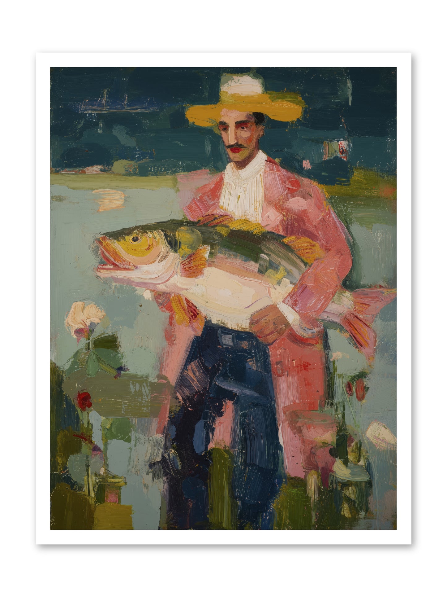 Sunset Feast -- Loose Canvas Print 24x32