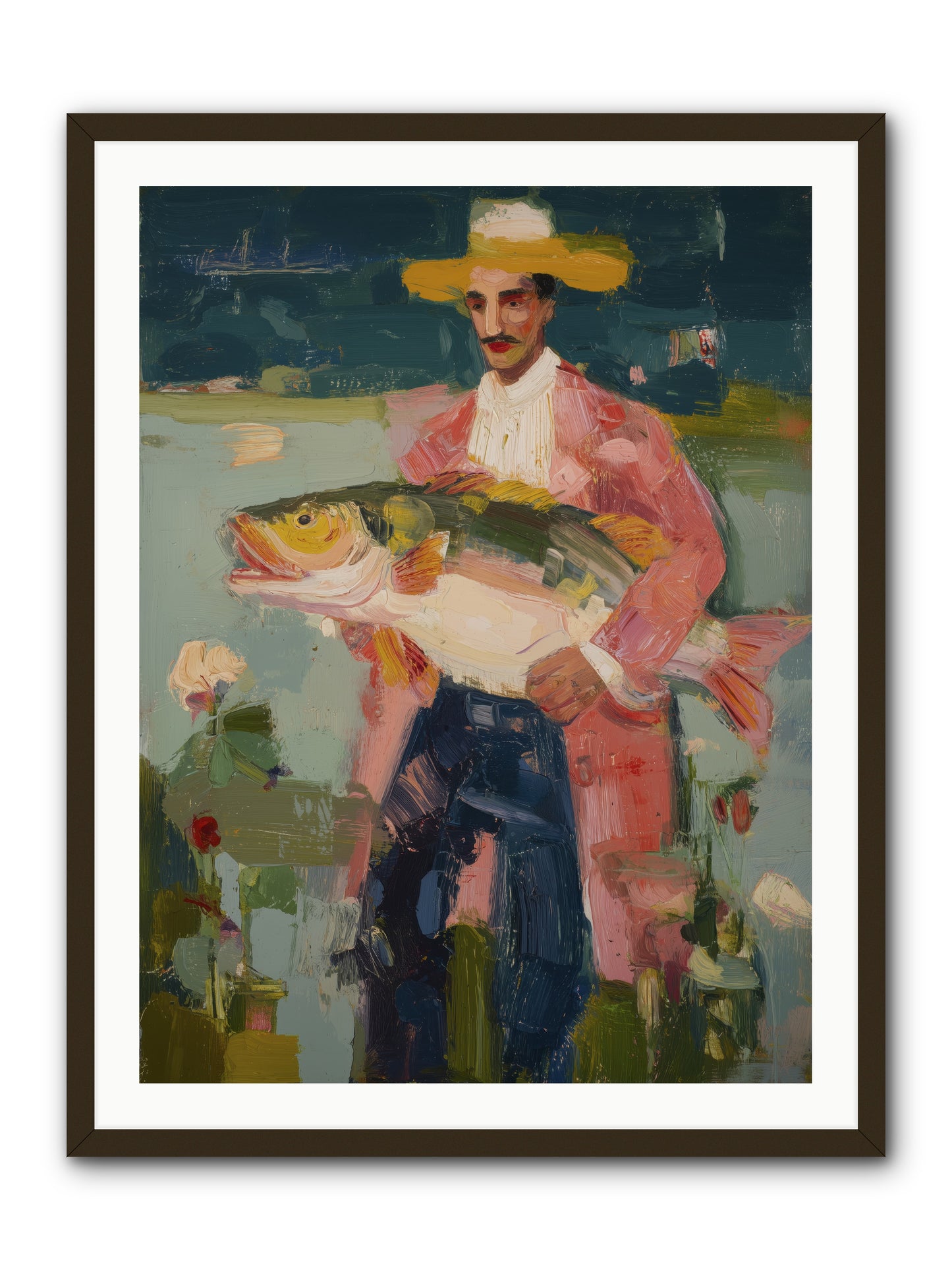 Sunset Feast -- Framed Print - Black 30x40