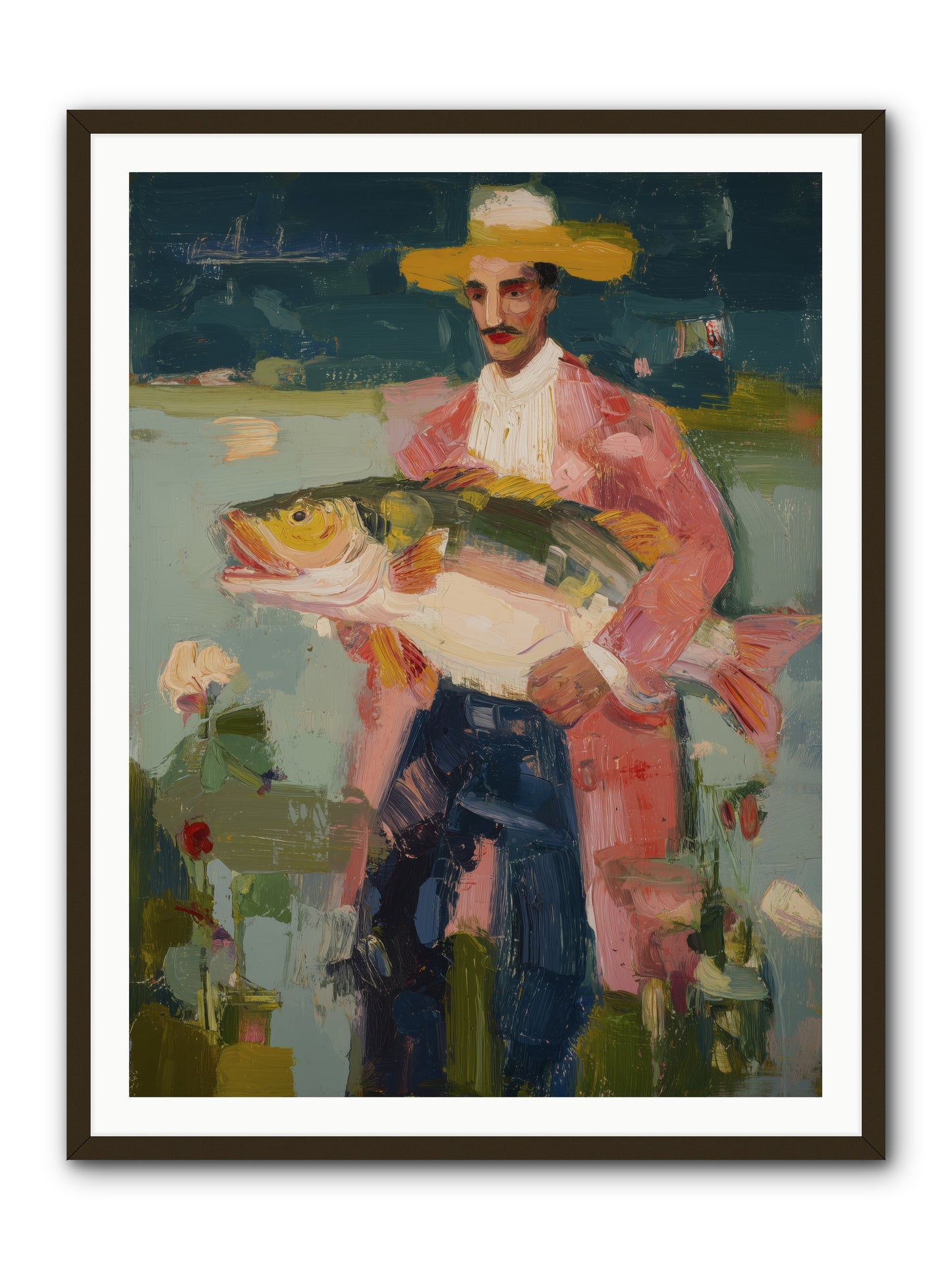 Sunset Feast -- Framed Print - Black 36x48