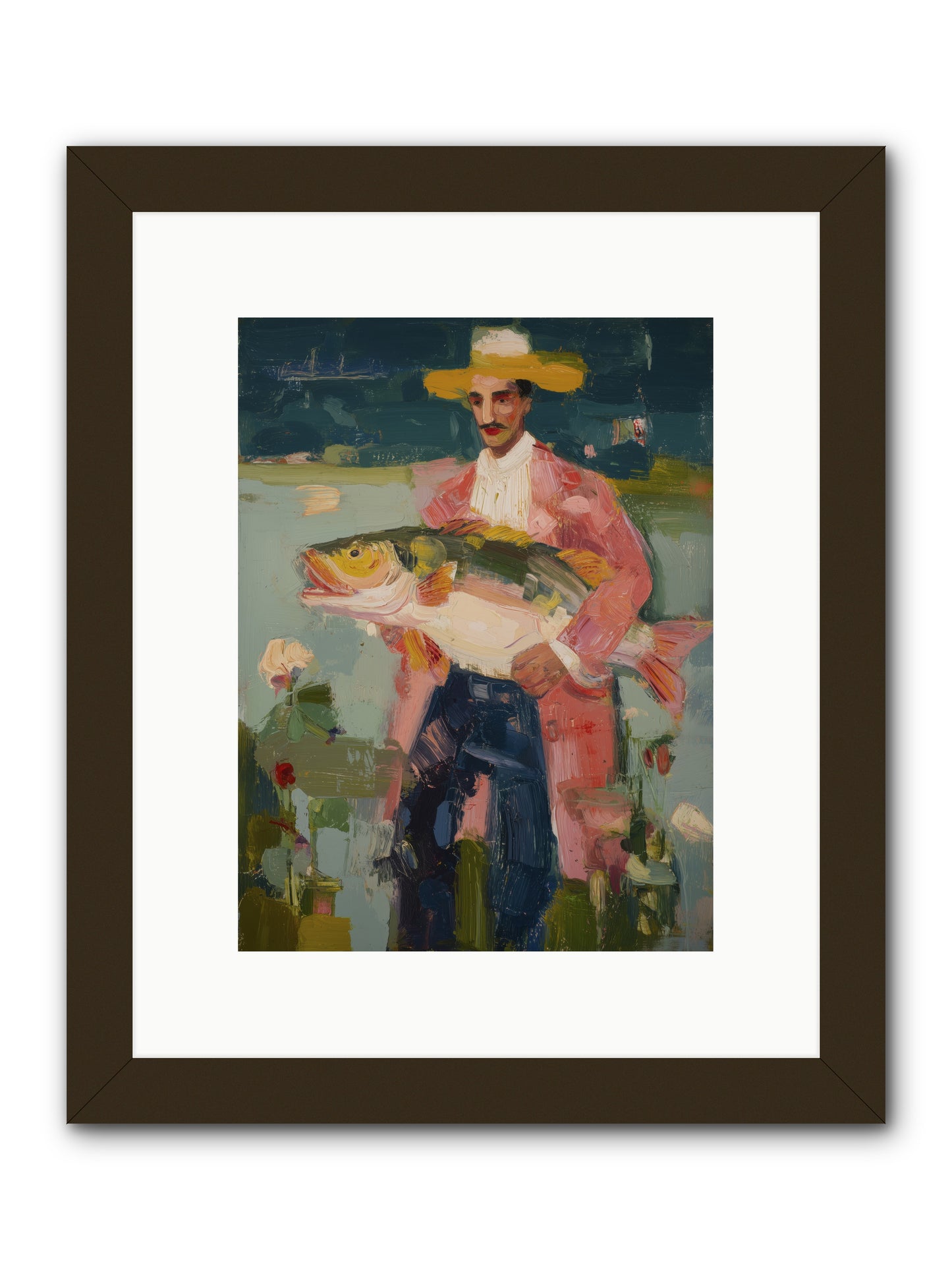 Sunset Feast -- Framed Print - Black 9x12
