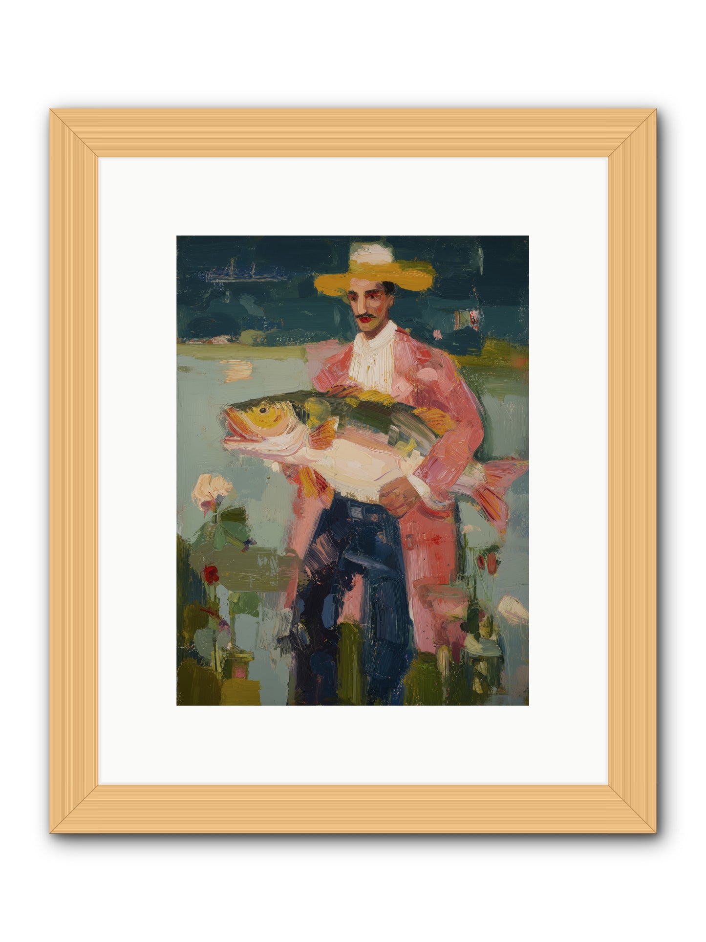Sunset Feast -- Framed Print - Natural 9x12