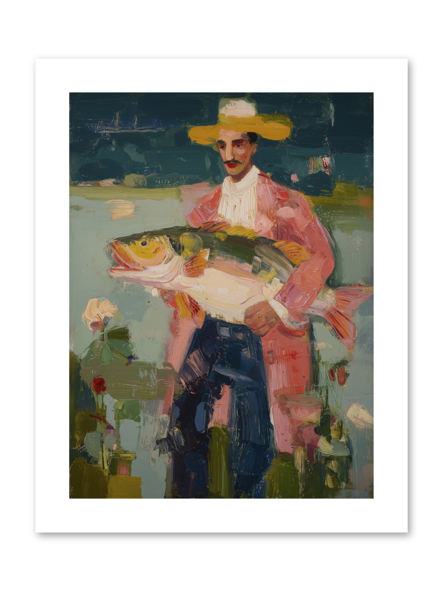 Sunset Feast -- Loose Canvas Print 9x12