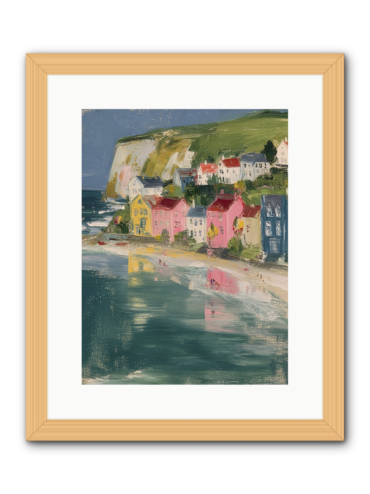 Sunset Hues -- Framed Print - Natural 12x16