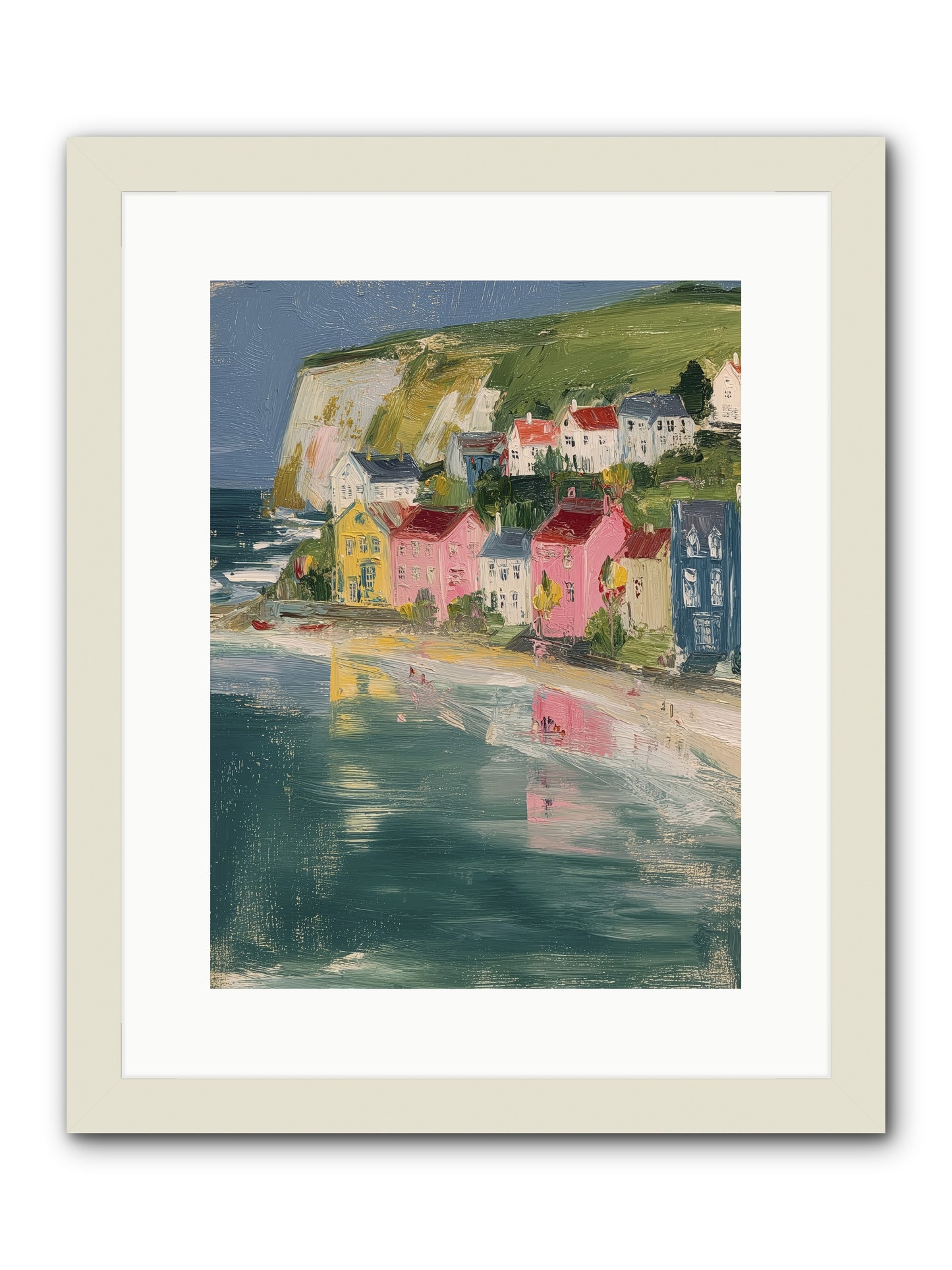 Sunset Hues -- Framed Print - White 12x16