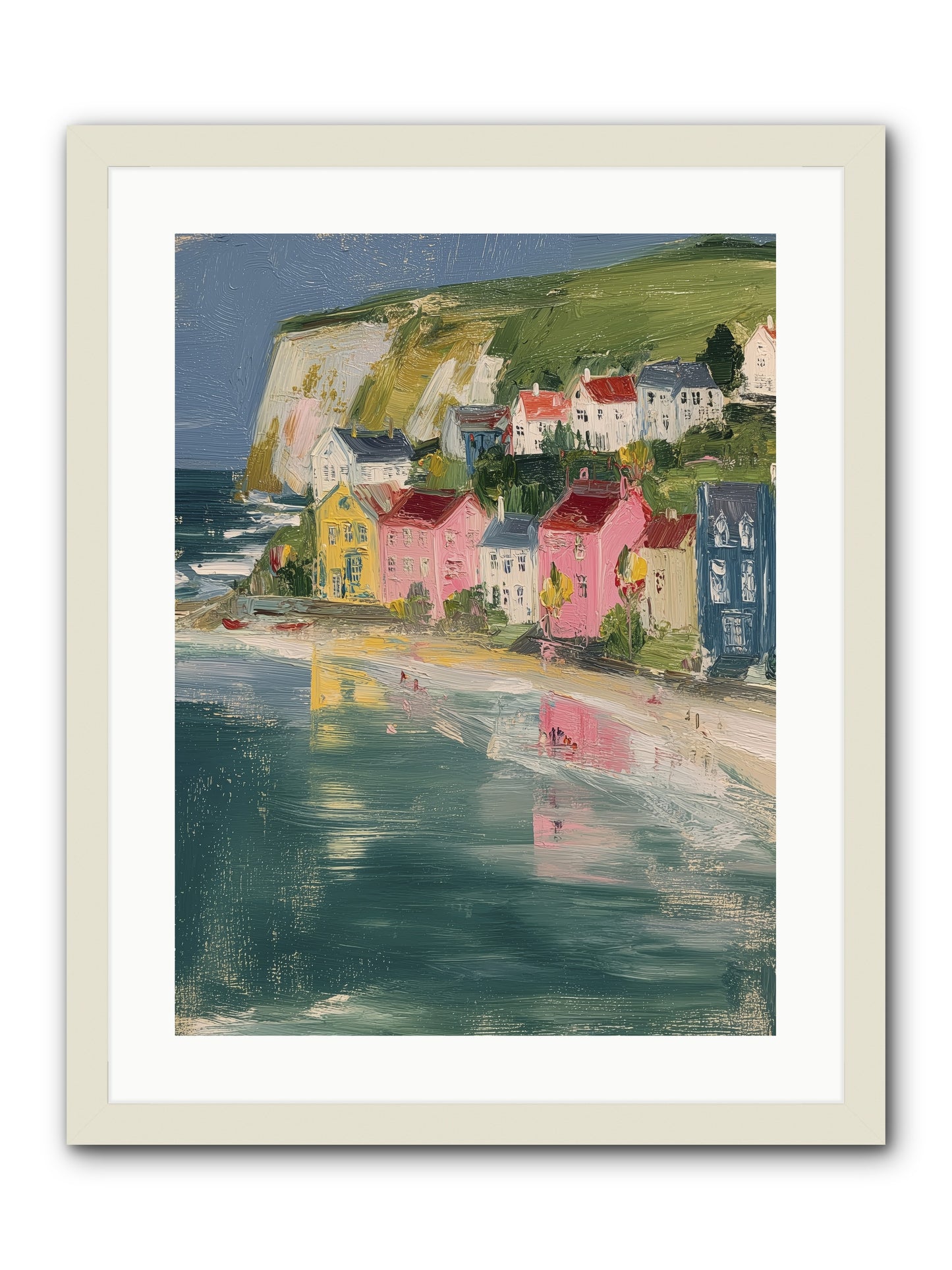 Sunset Hues -- Framed Print - White 18x24