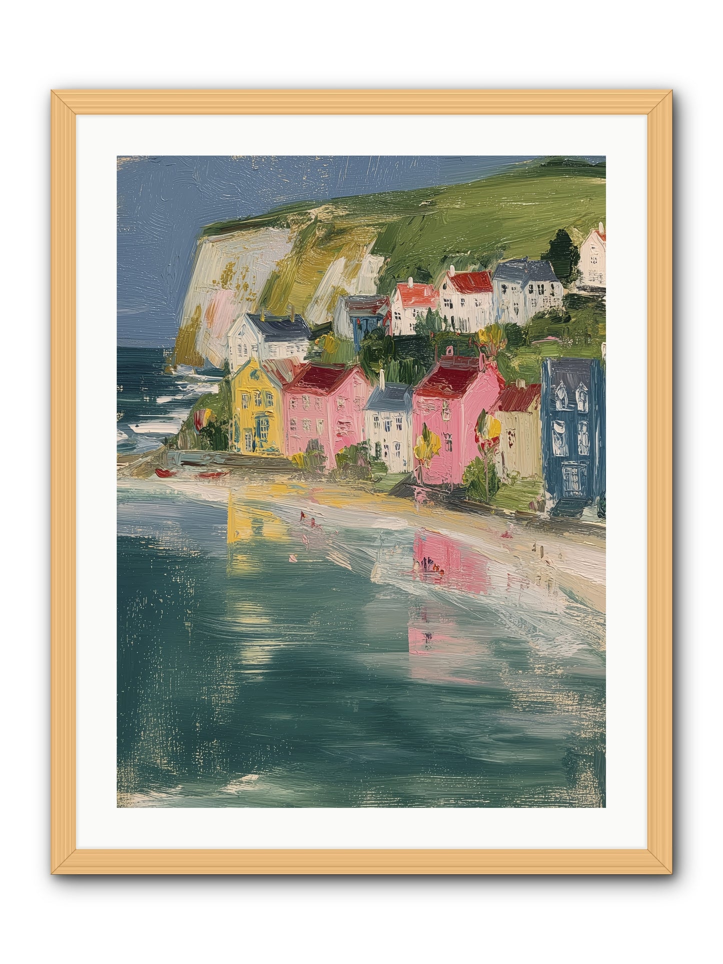 Sunset Hues -- Framed Print - Natural 24x32