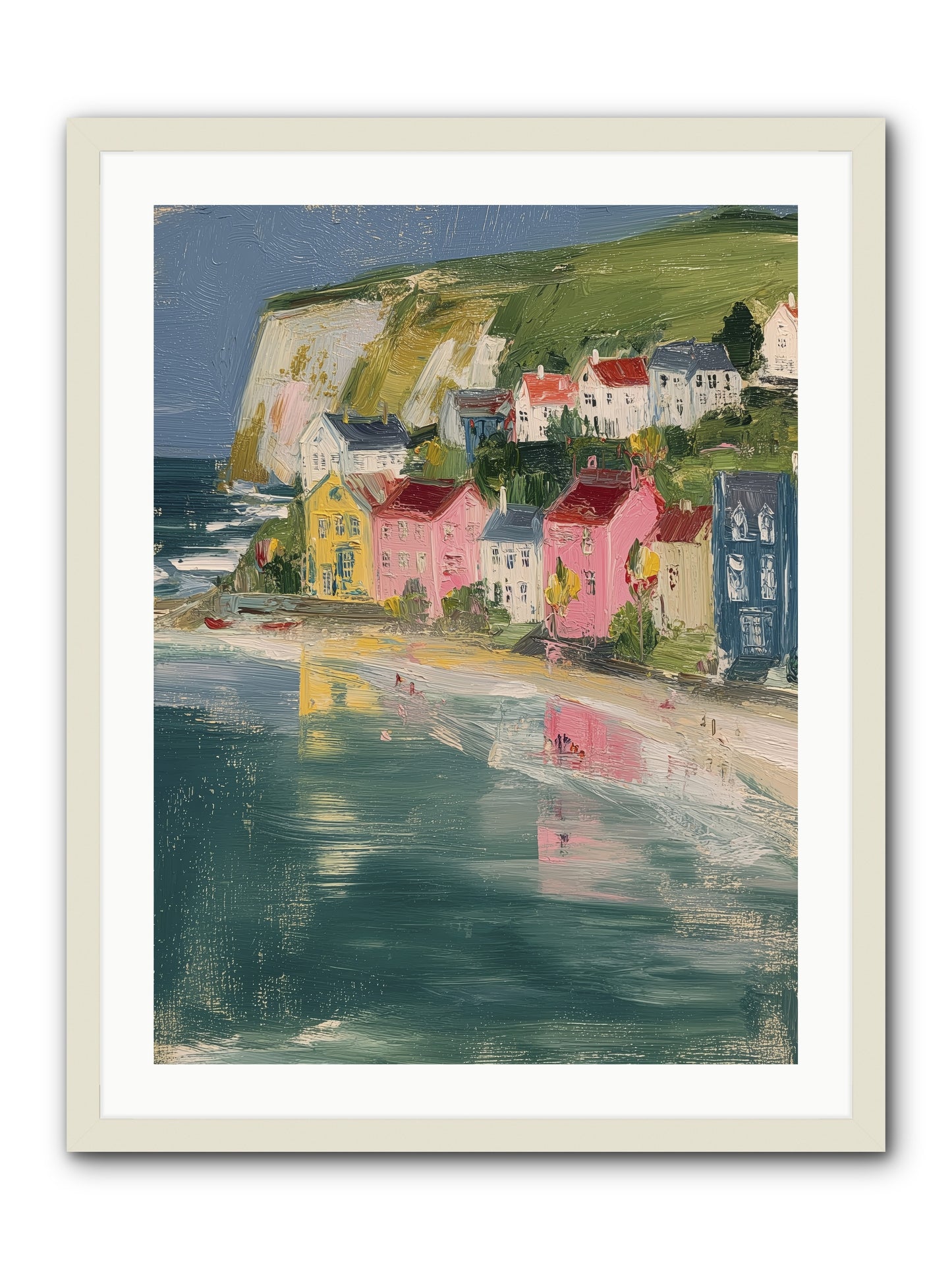 Sunset Hues -- Framed Print - White 24x32