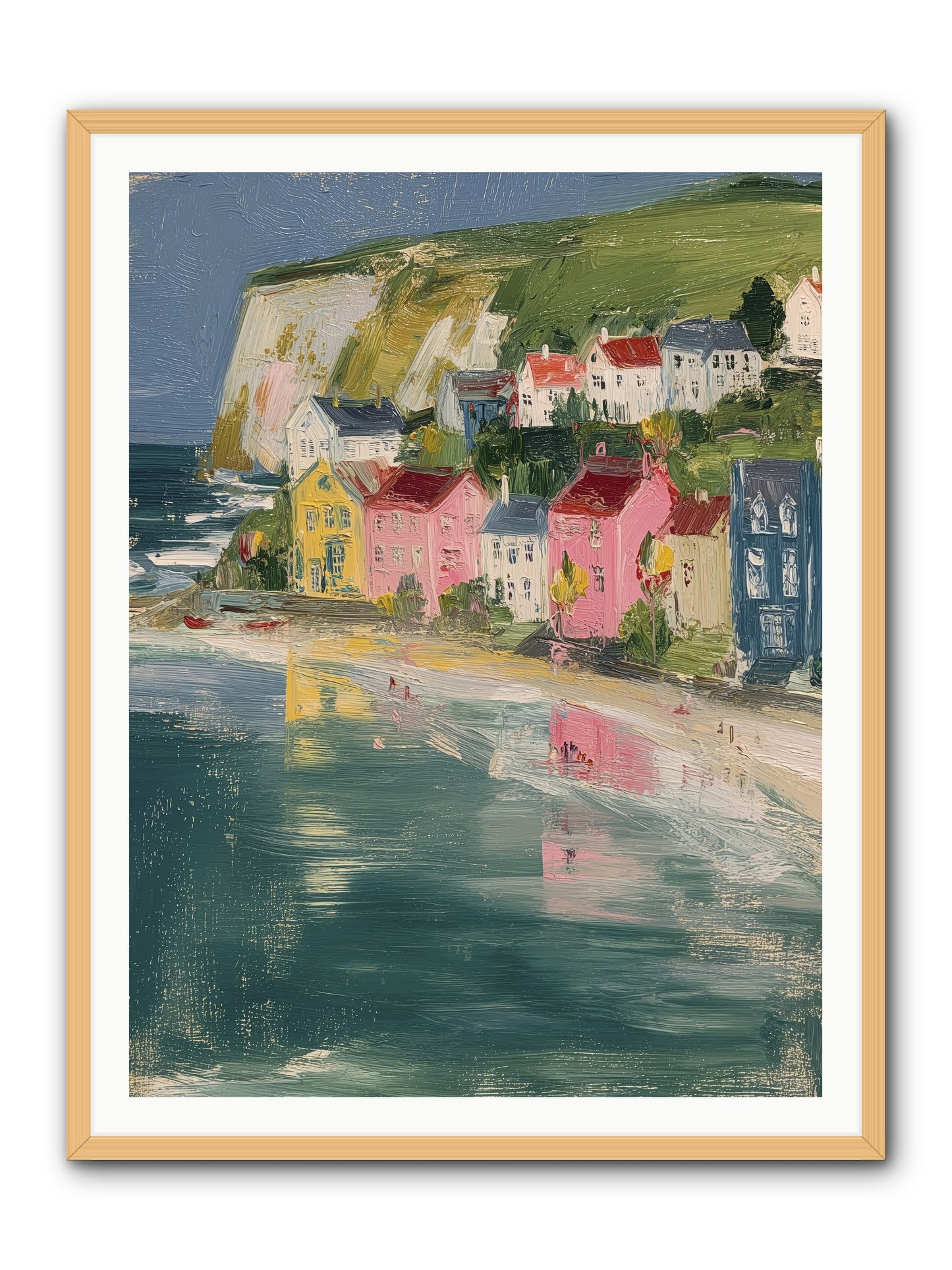 Sunset Hues -- Framed Print - Natural 36x48