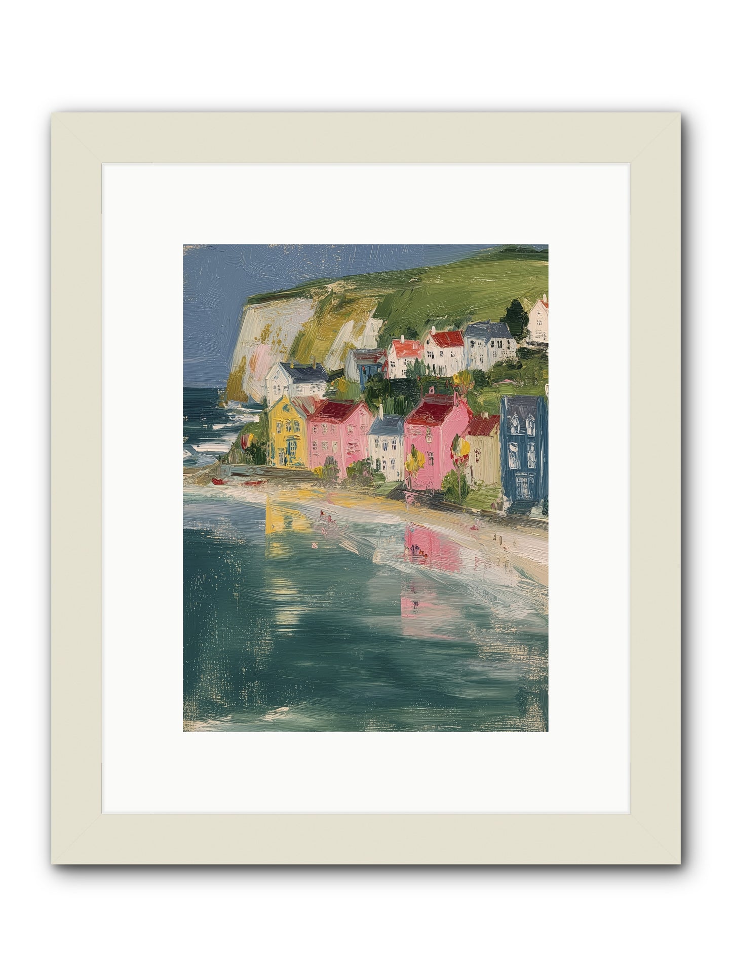 Sunset Hues -- Framed Print - White 9x12