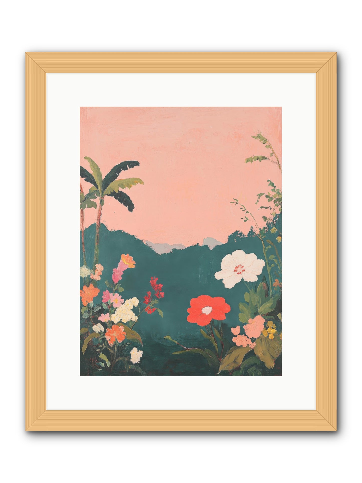 Sunset Marmalade -- Framed Print - Natural 12x16