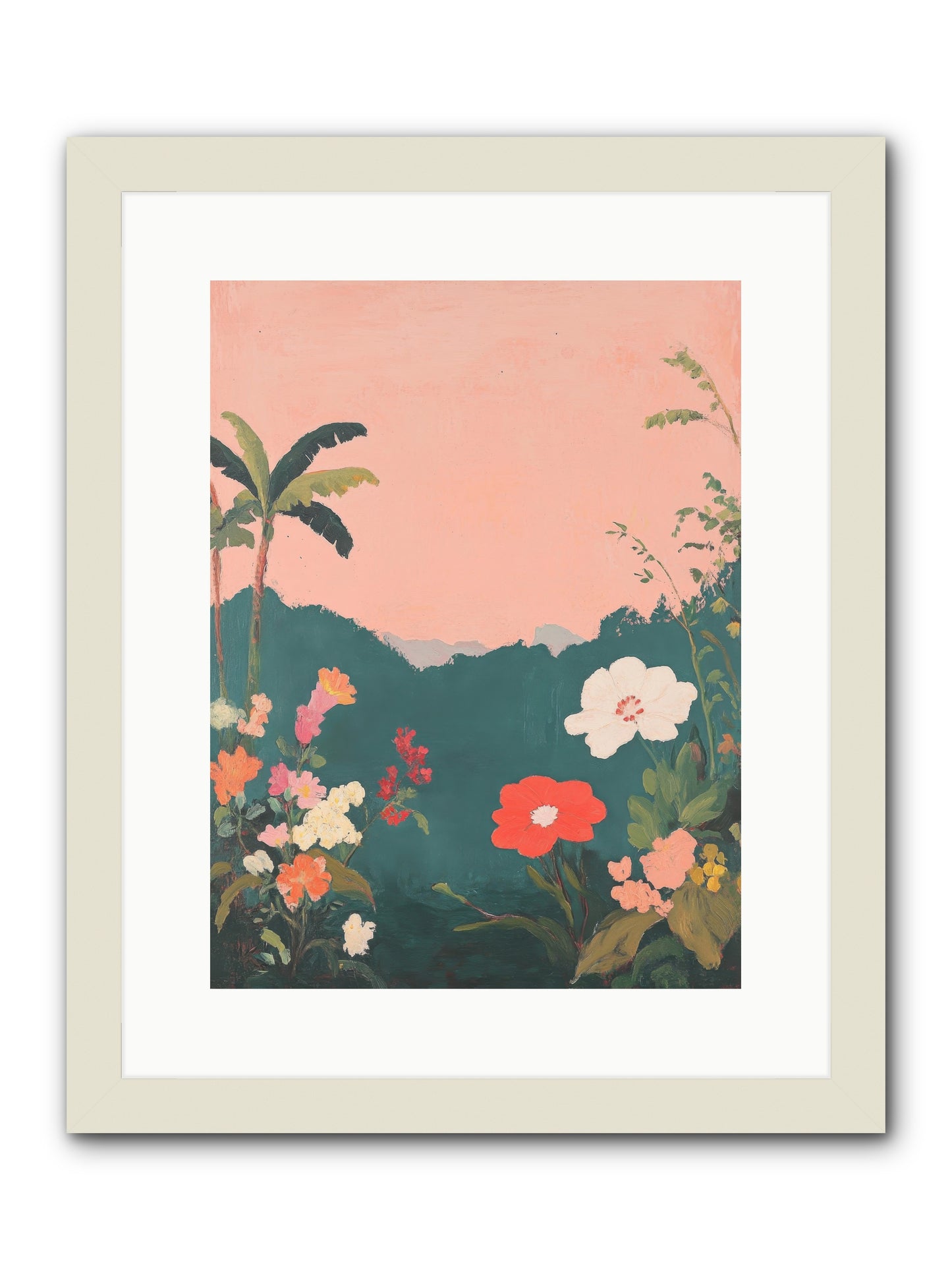 Sunset Marmalade -- Framed Print - White 12x16