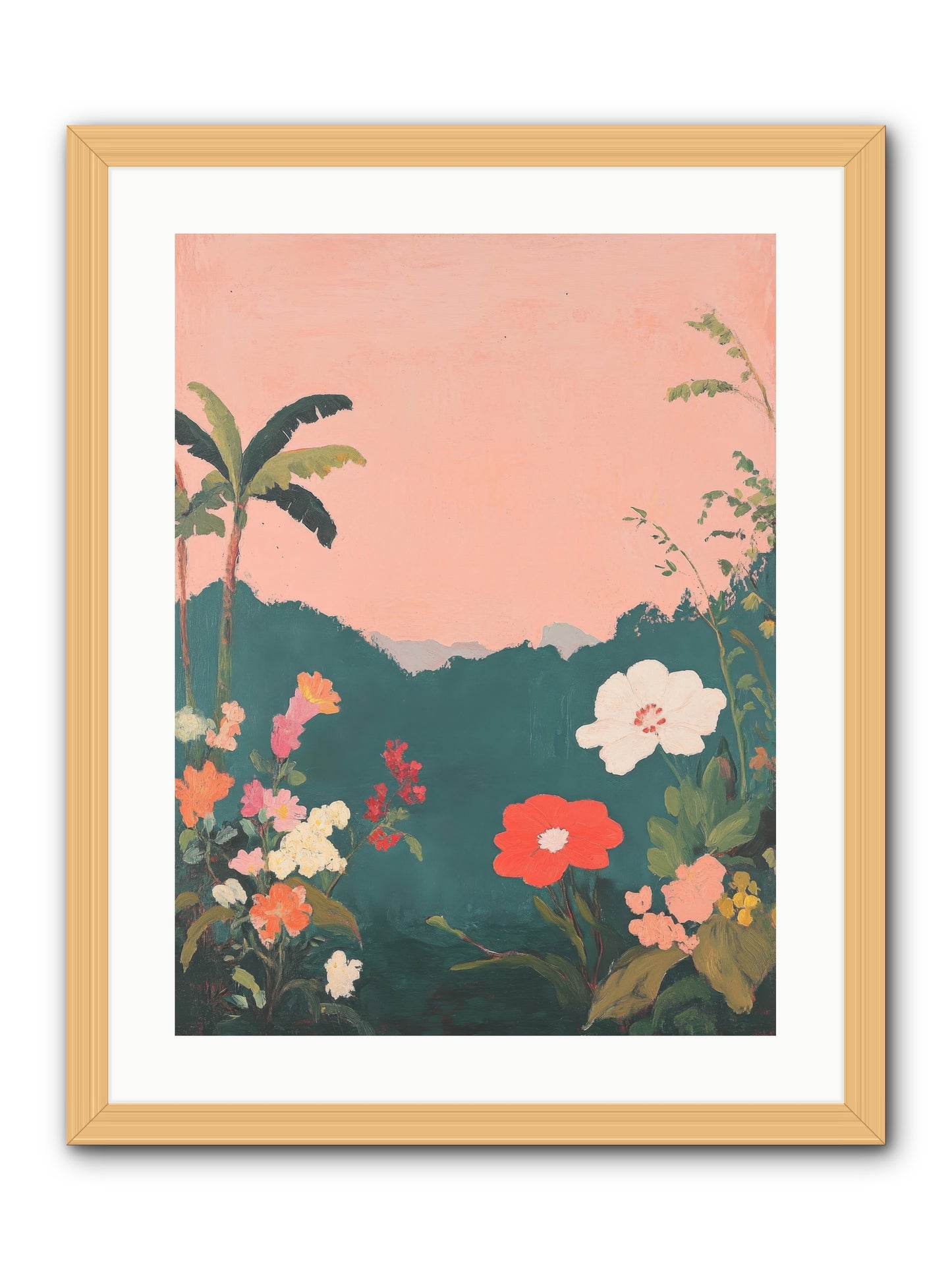 Sunset Marmalade -- Framed Print - Natural 18x24