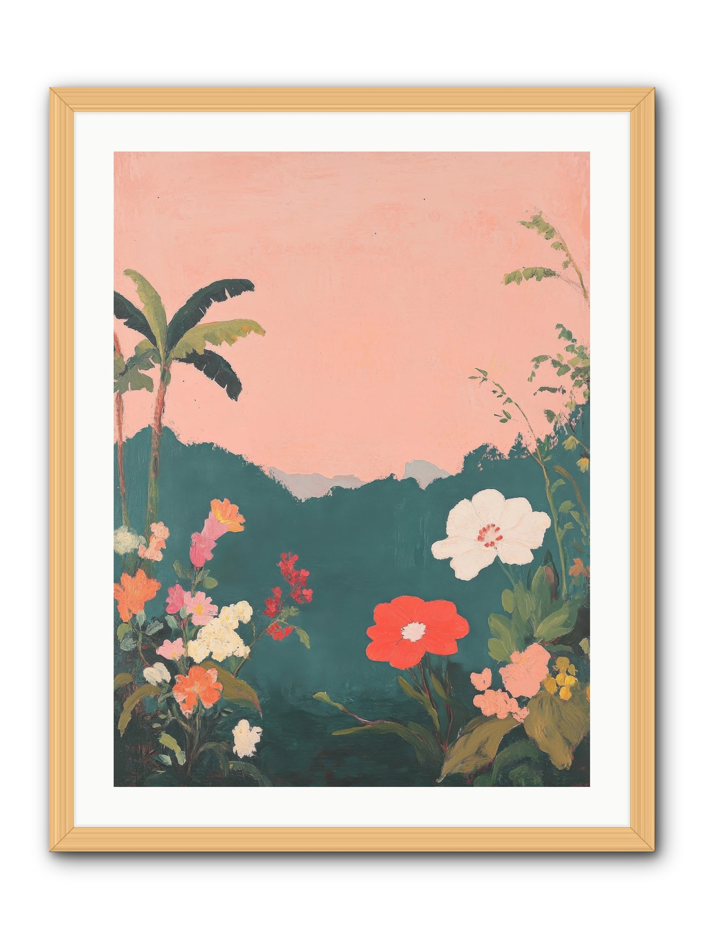Sunset Marmalade -- Framed Print - Natural 24x32
