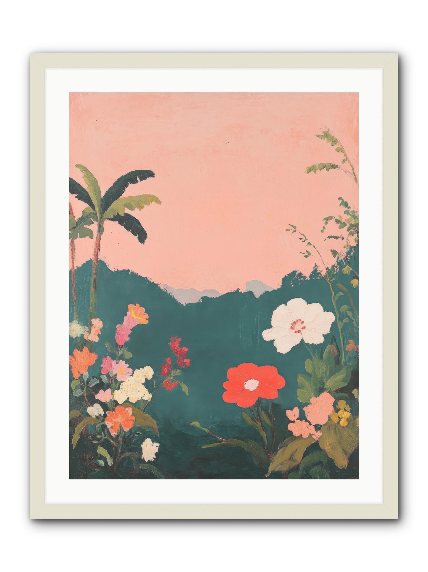 Sunset Marmalade -- Framed Print - White 24x32