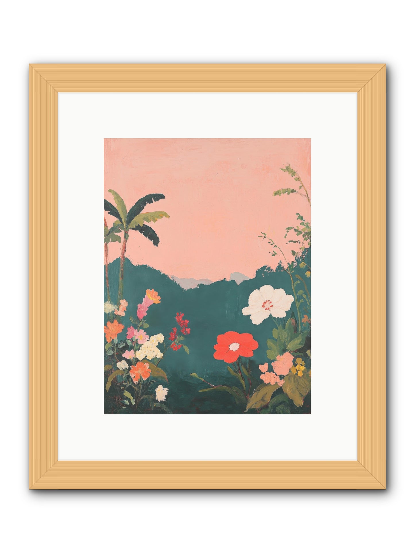 Sunset Marmalade -- Framed Print - Natural 9x12