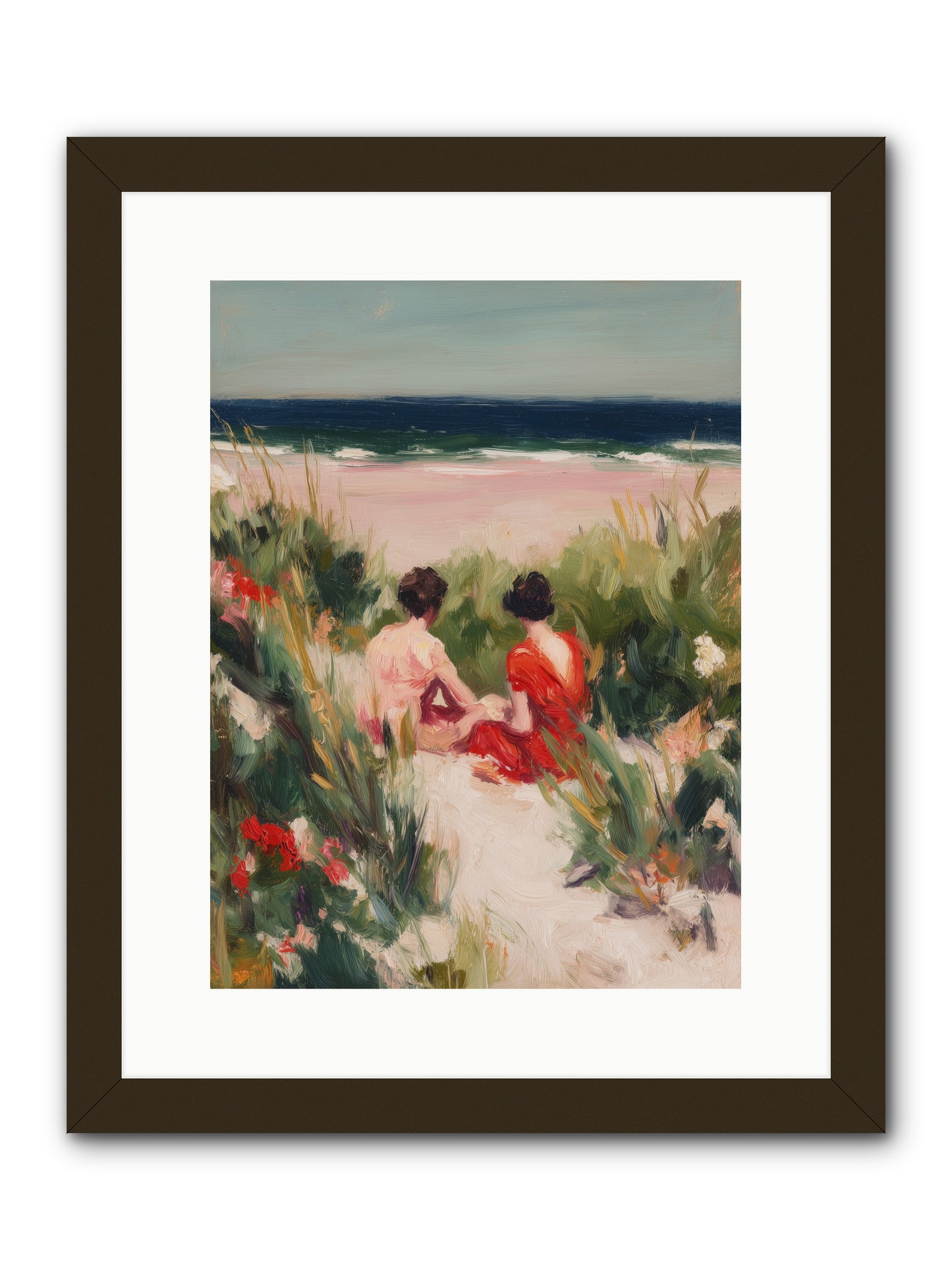 Sunset Reflection  -- Framed Print - Black 12x16