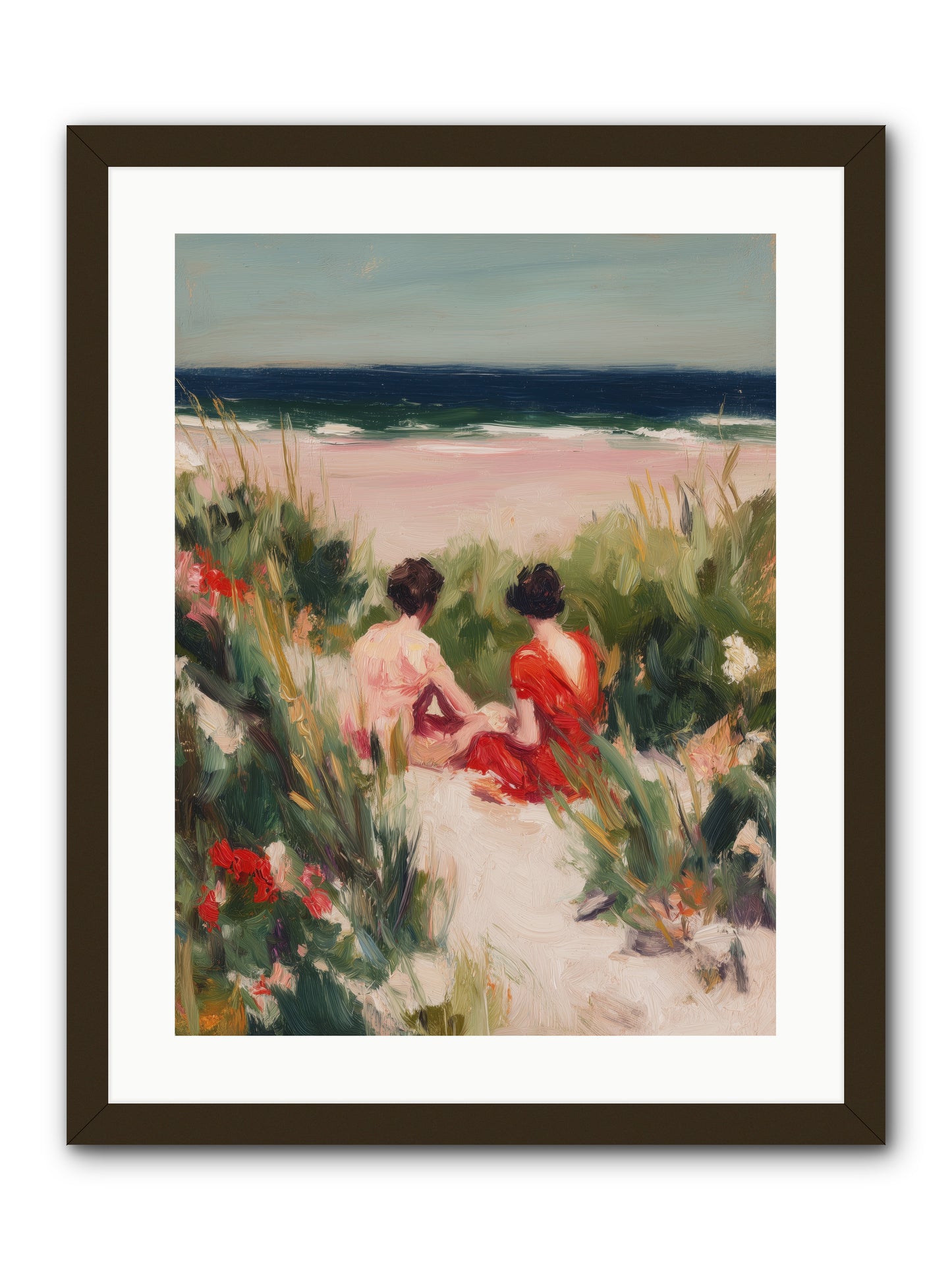 Sunset Reflection  -- Framed Print - Black 18x24