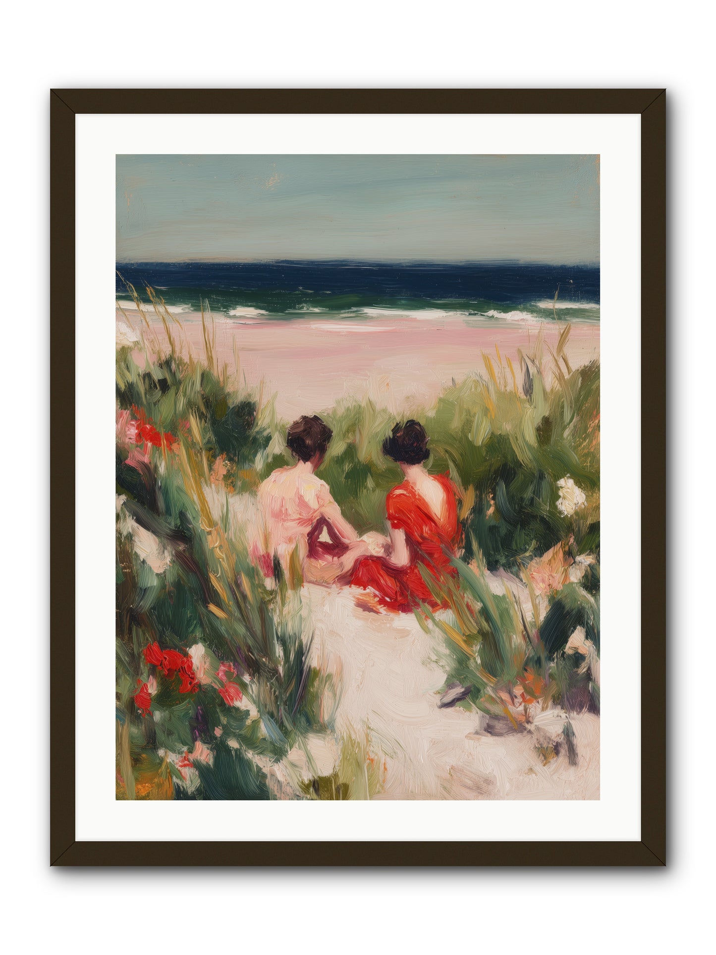 Sunset Reflection  -- Framed Print - Black 24x32