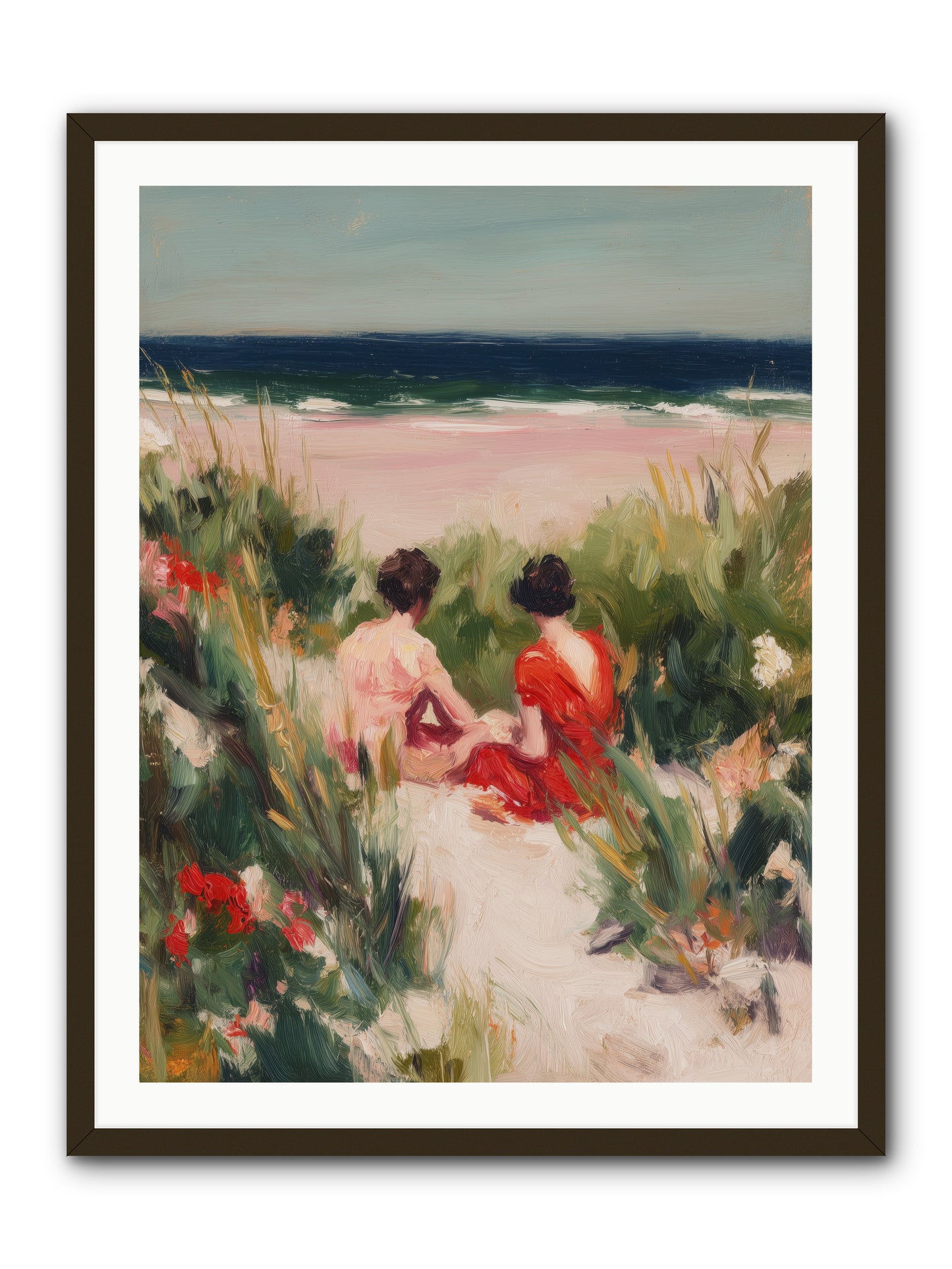 Sunset Reflection  -- Framed Print - Black 30x40
