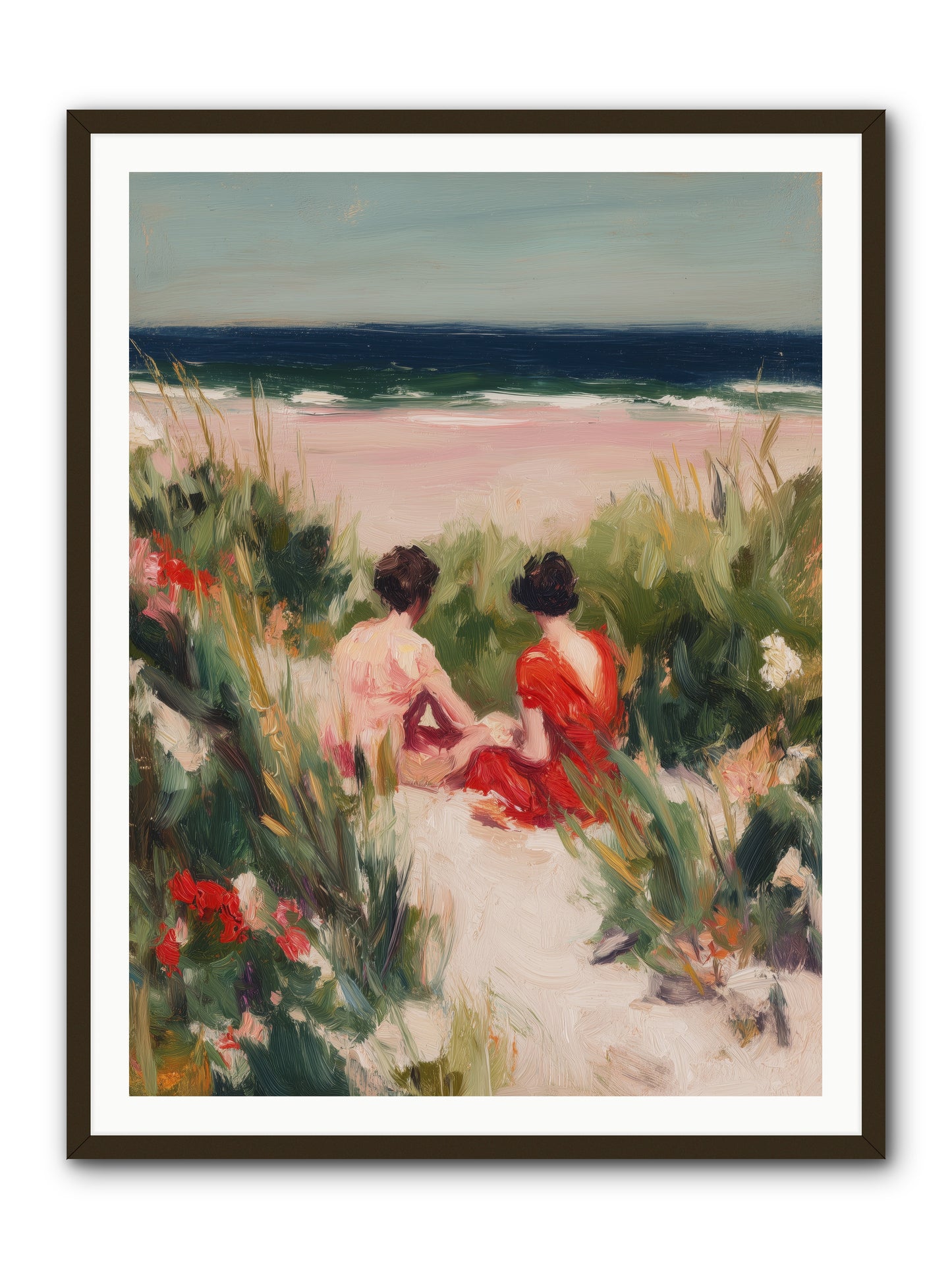Sunset Reflection  -- Framed Print - Black 36x48
