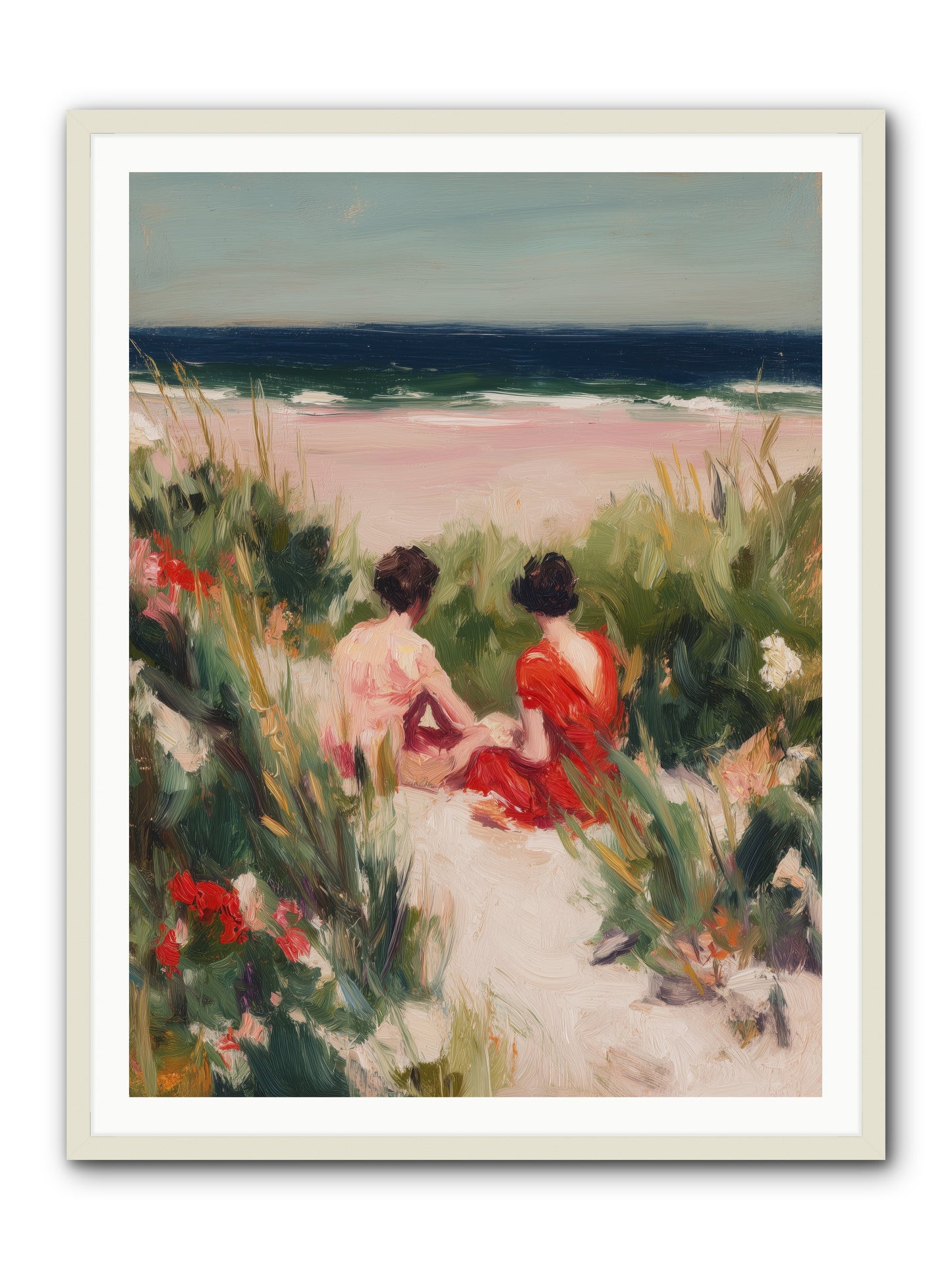 Sunset Reflection  -- Framed Print - White 36x48