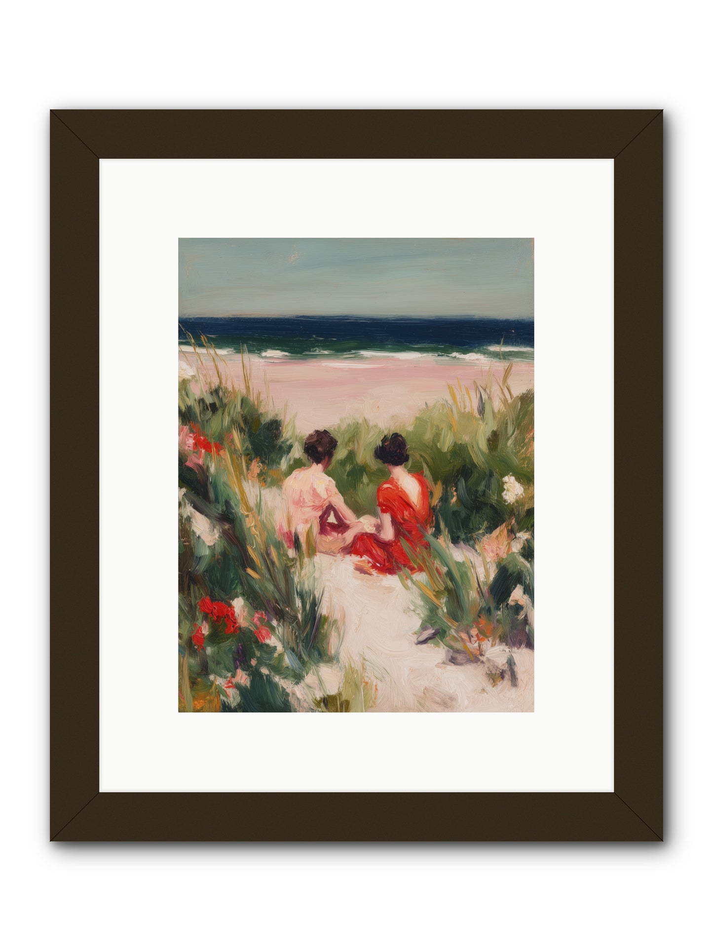 Sunset Reflection  -- Framed Print - Black 9x12
