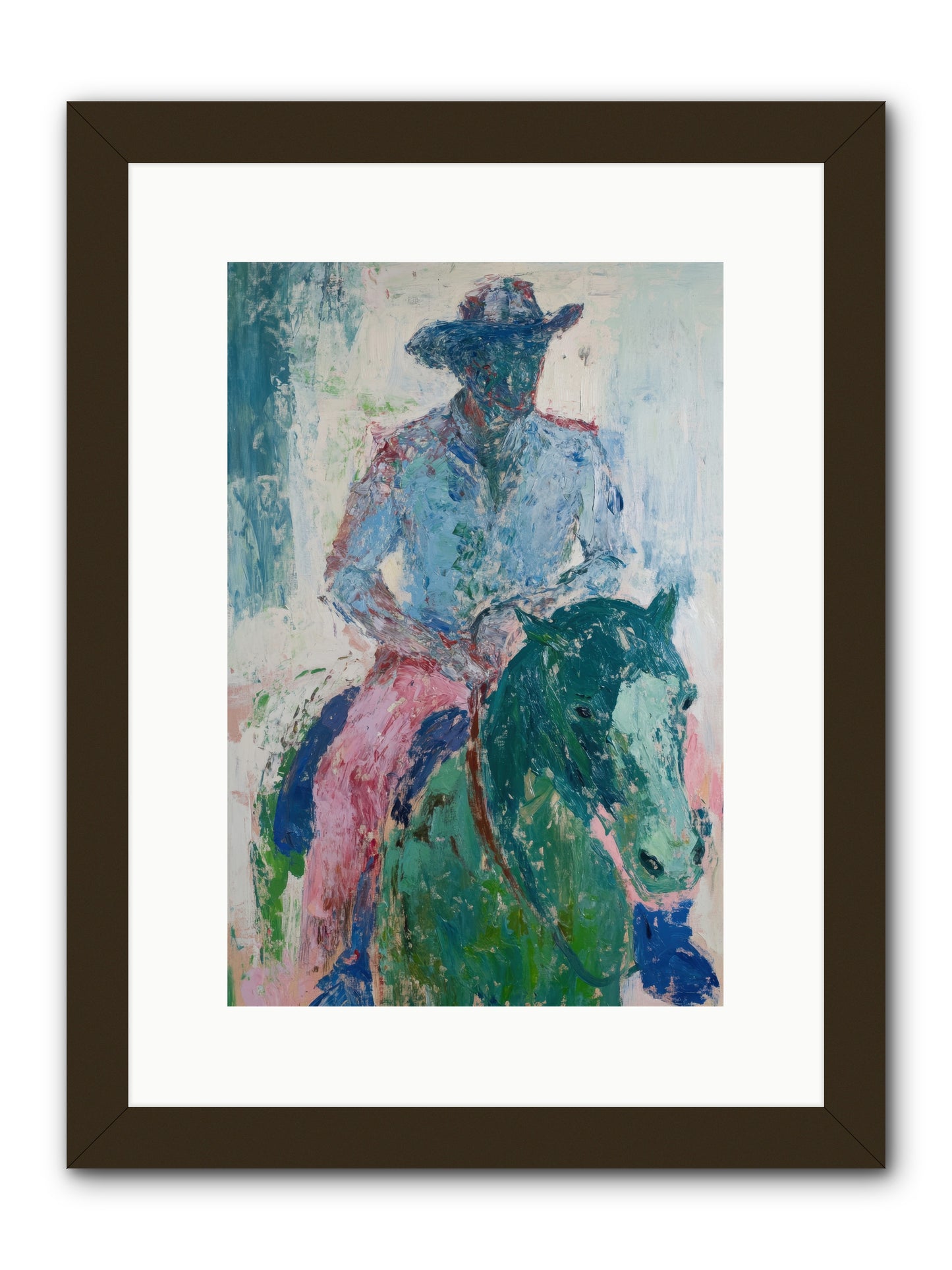 Sunset Solitude -- Framed Print - Black 10x15