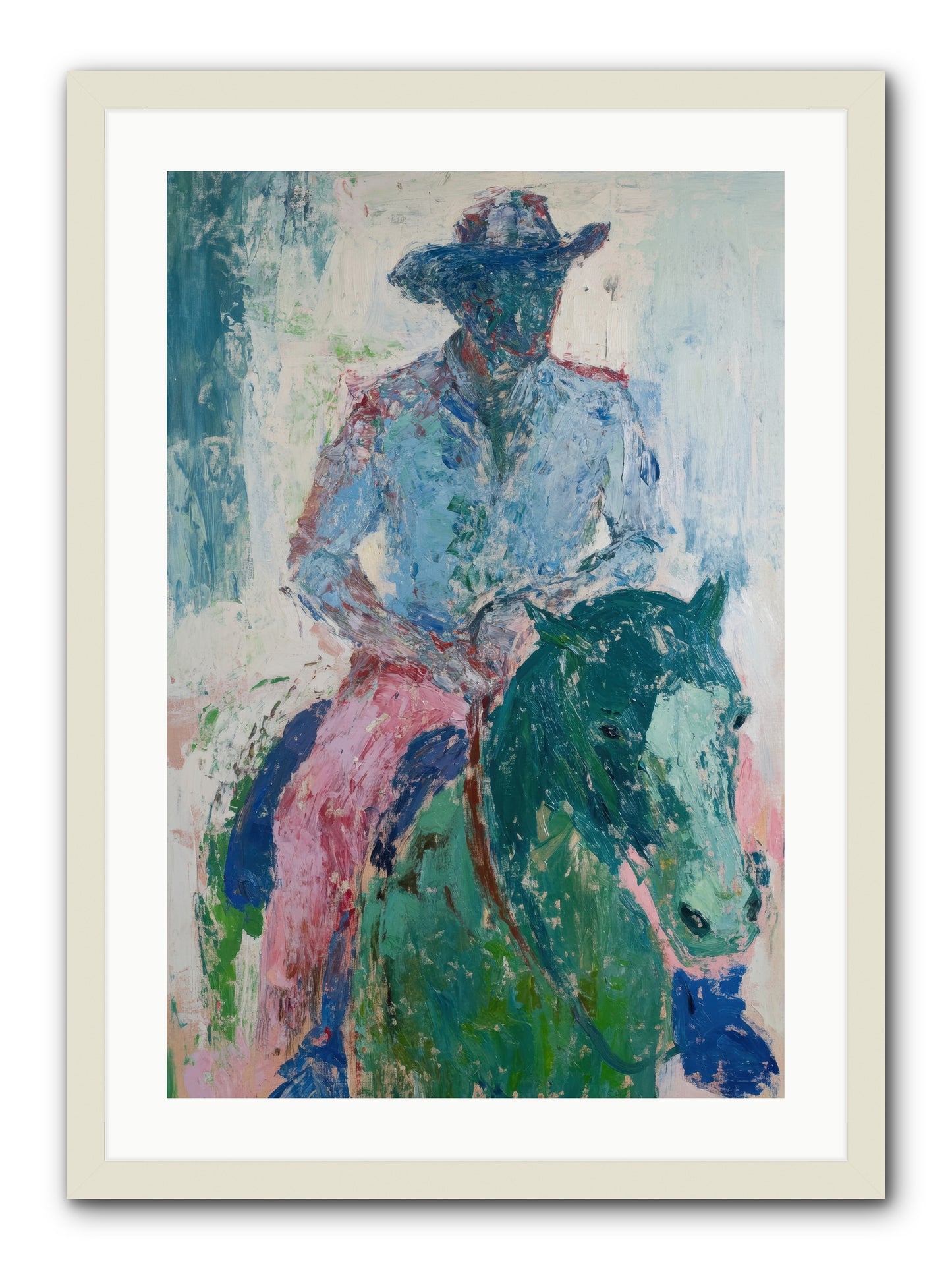 Sunset Solitude -- Framed Print - White 20x30